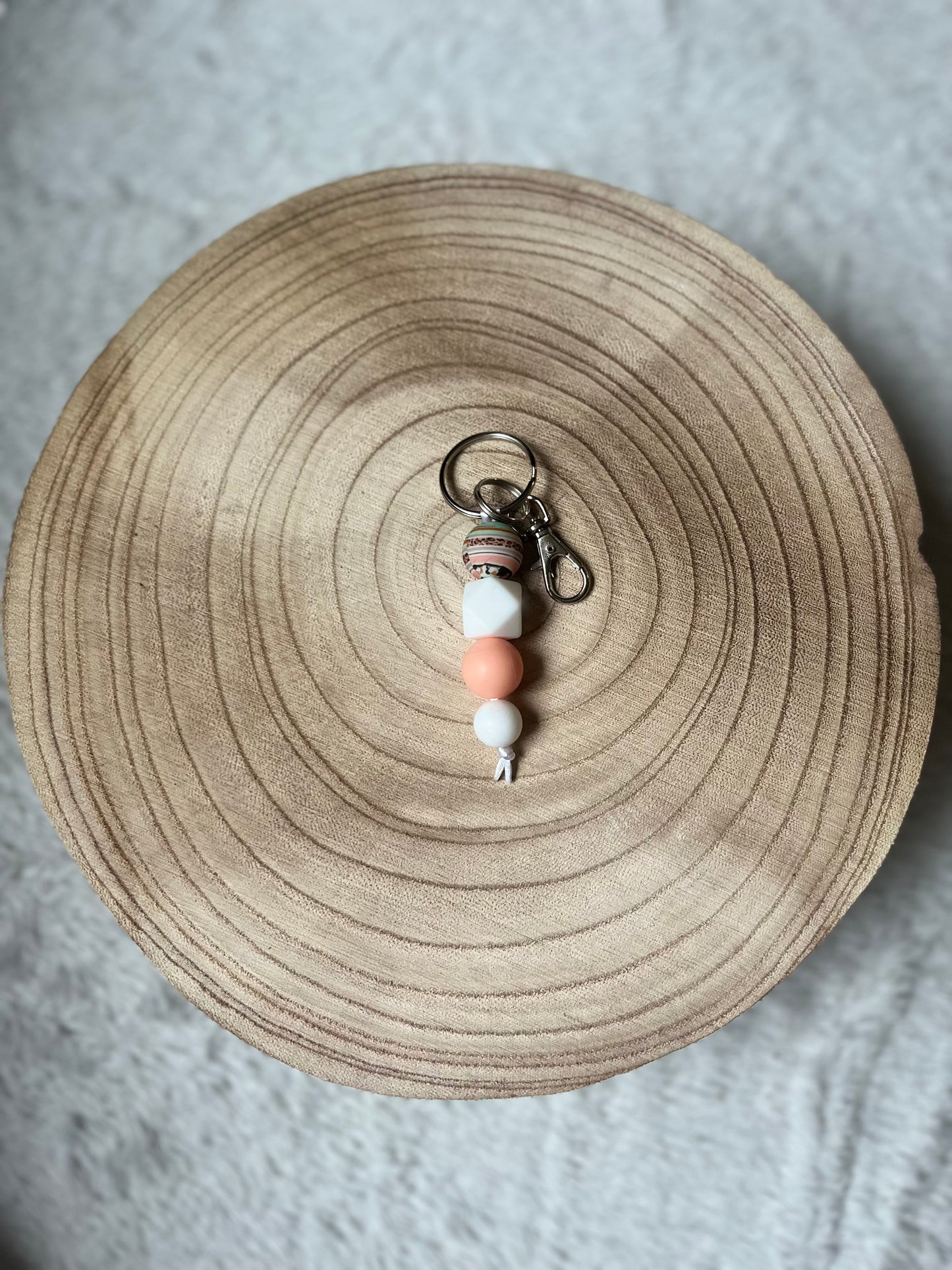 Peach Serape Keychain