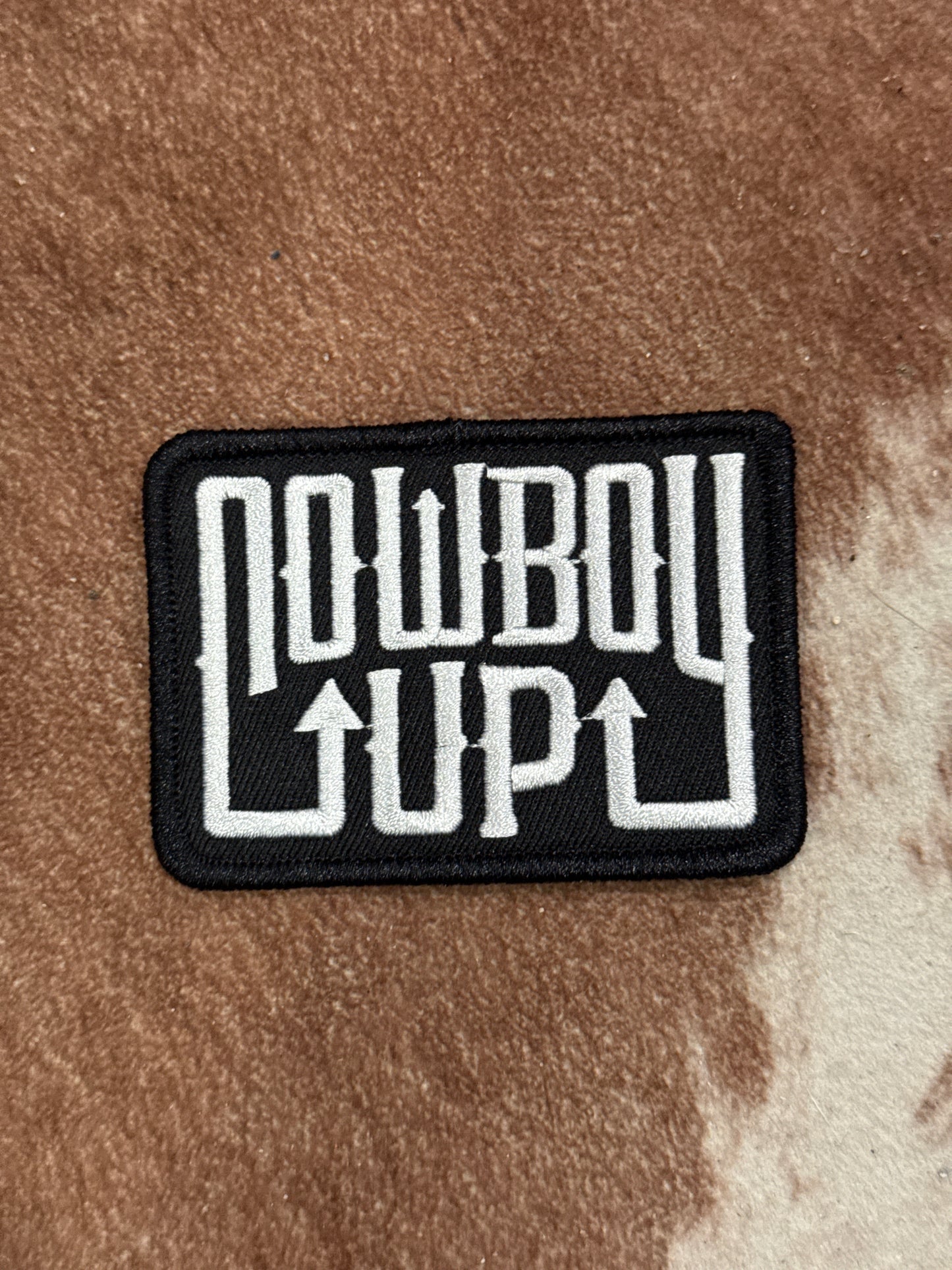 Cowboy Up Iron on Patch