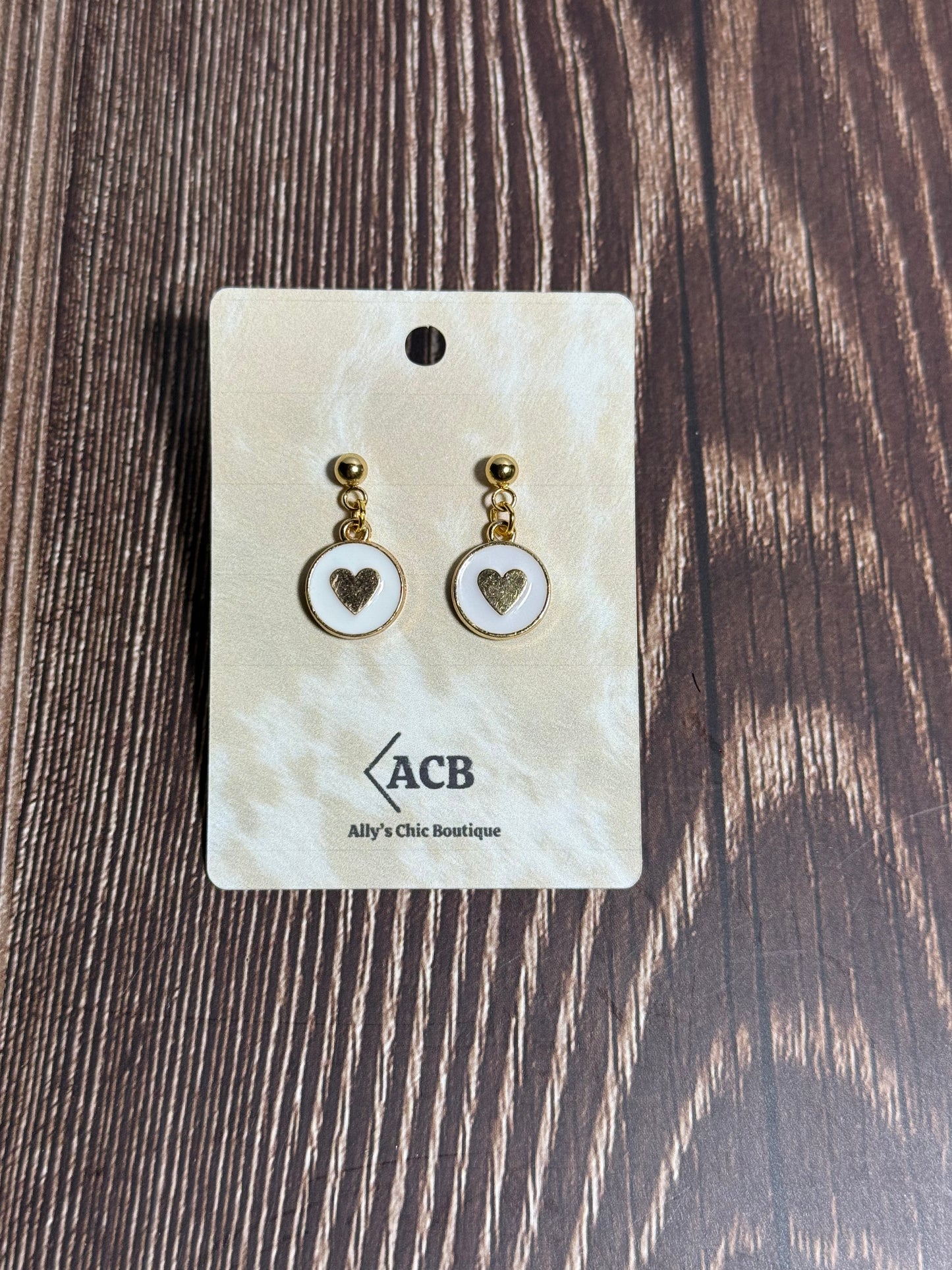 Round Heart Earrings