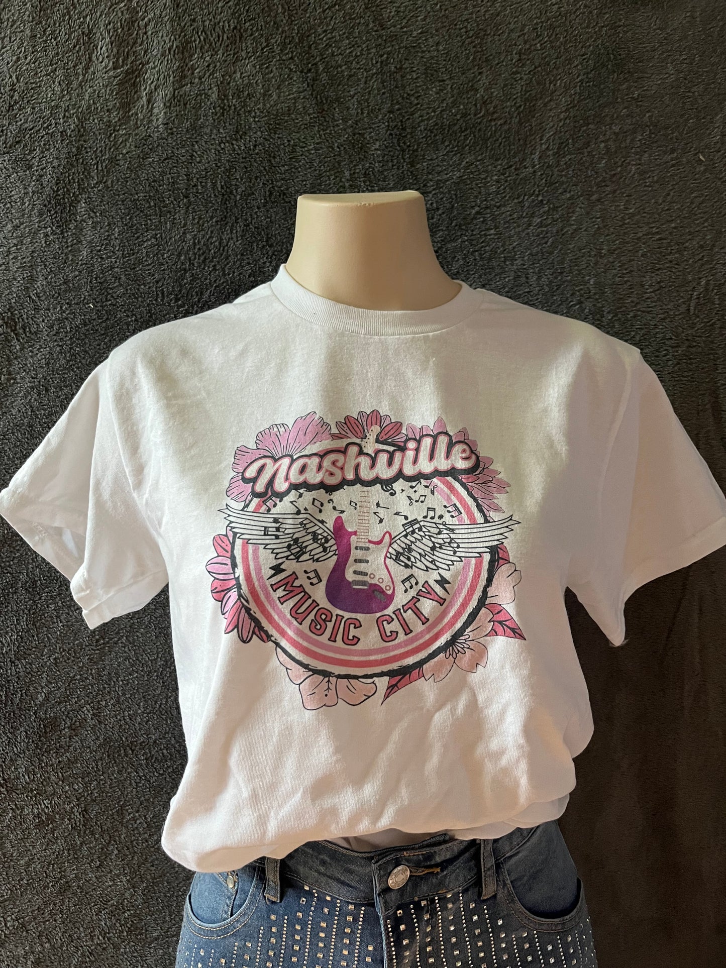 Pink Nashville Music City T-shirt