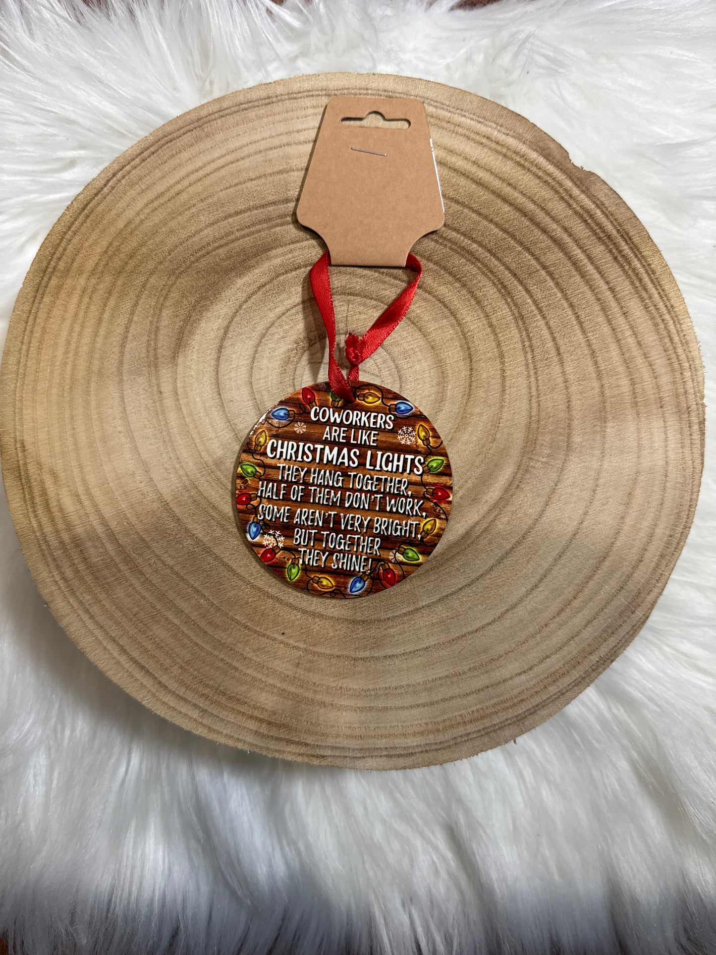 Coworkers are like Christmas Lights Ornament