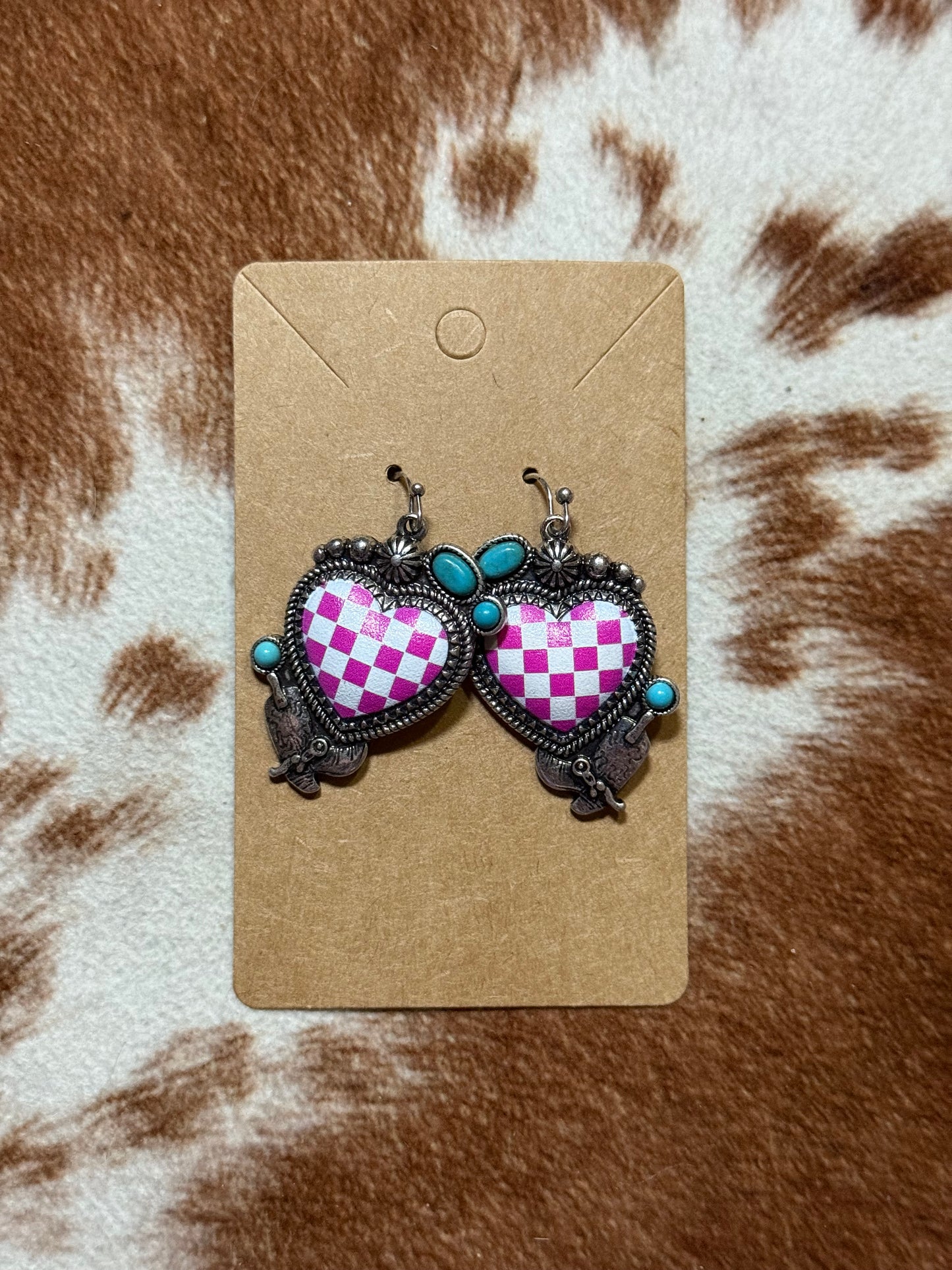 Rodeo Heart Dangle Earrings