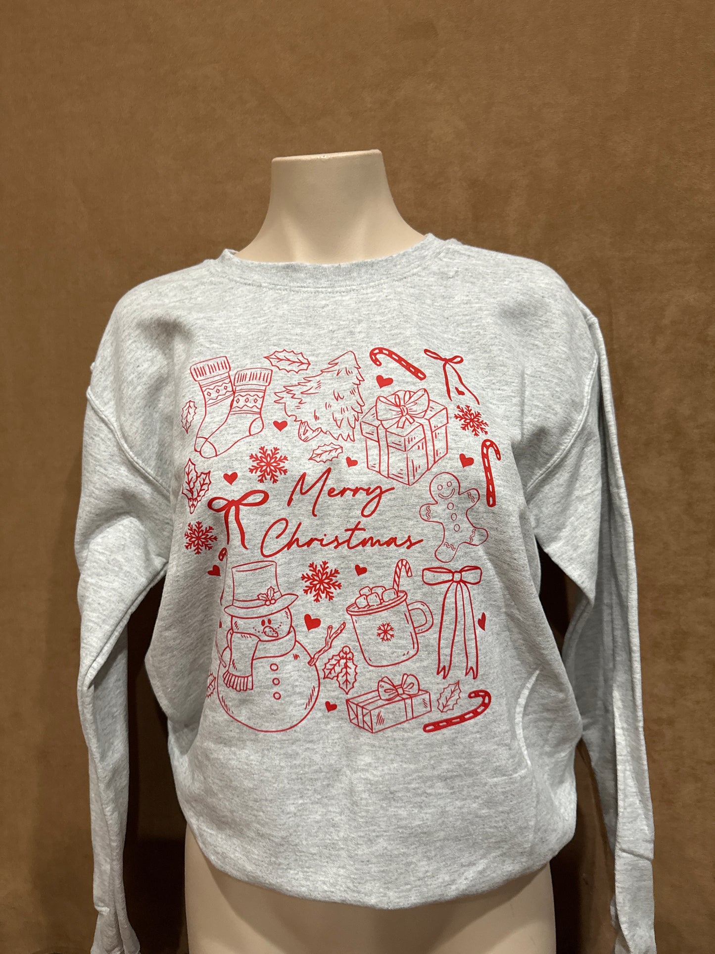 Merry Christmas Collage Crewneck