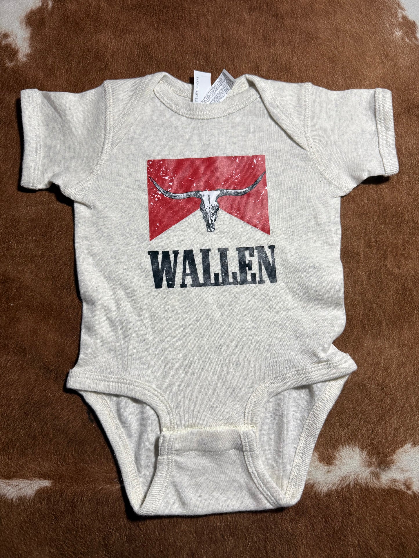 Red Bull Skull Wallen Baby Onesie