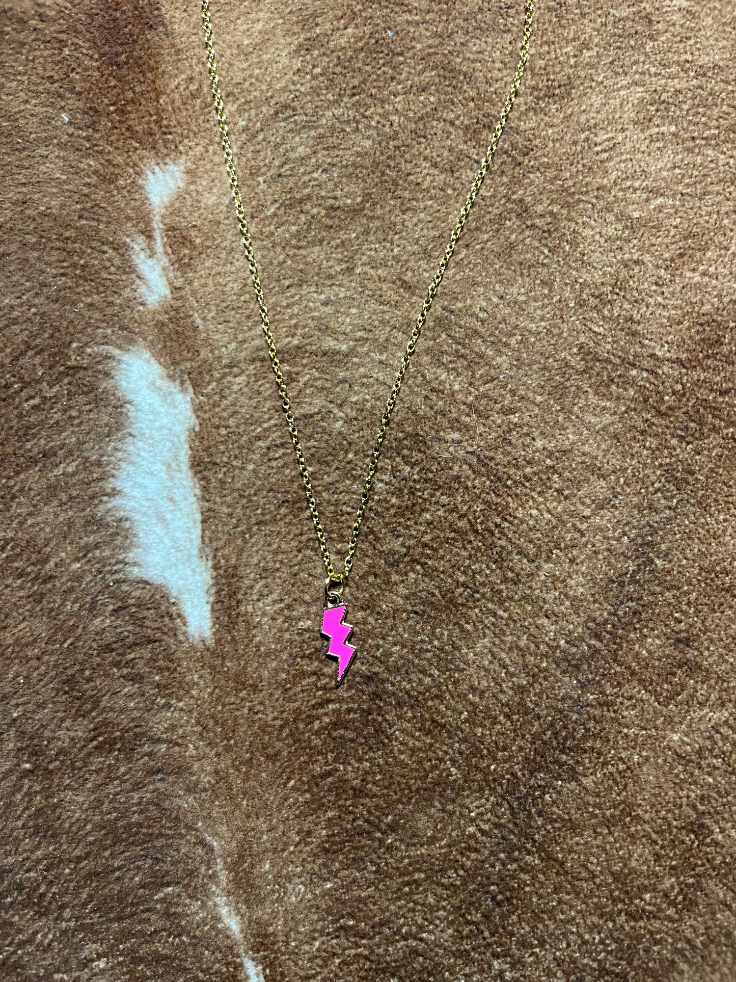 Coloured Lightning Necklace