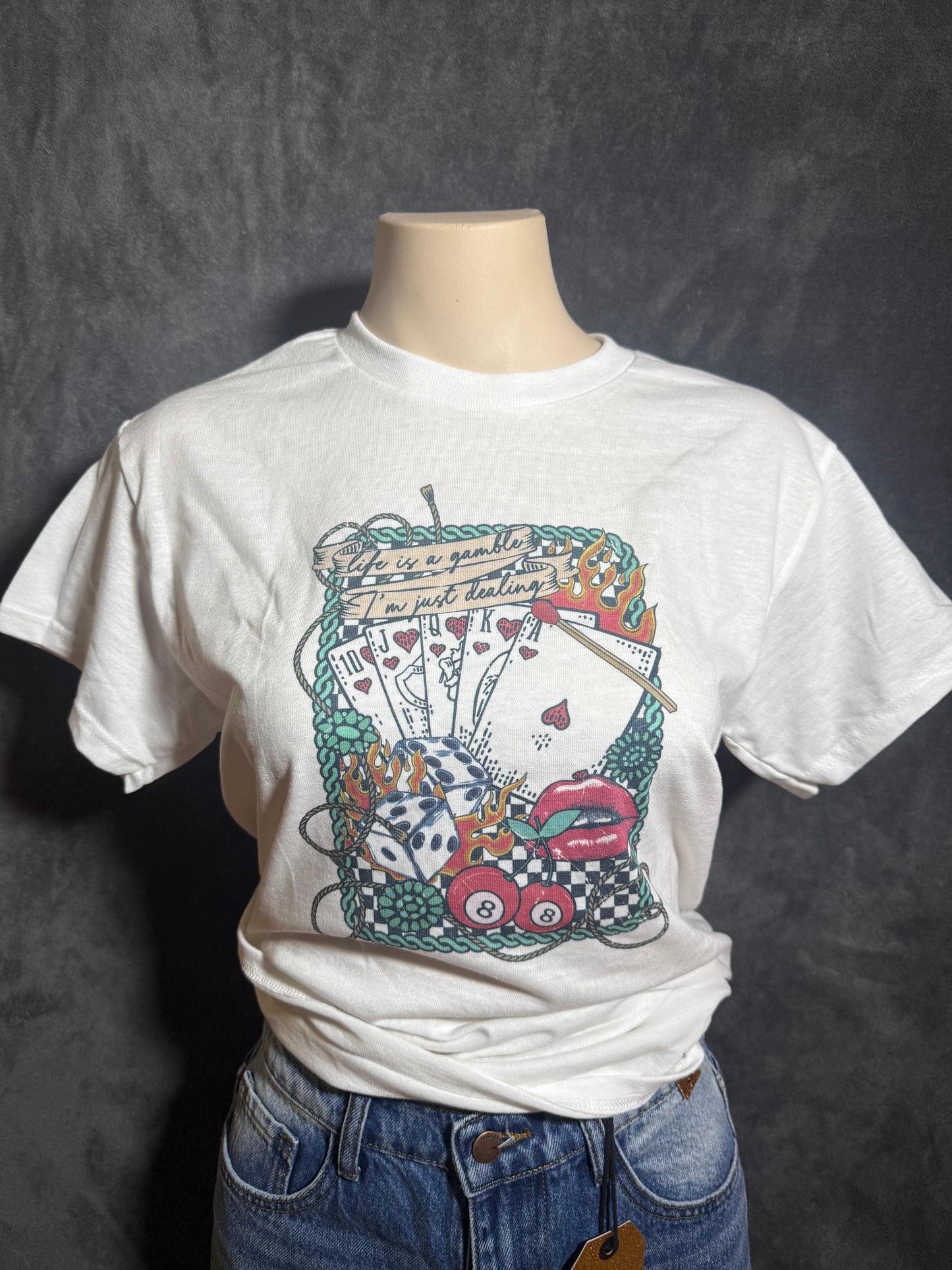 Life is a Gamble Retro T-shirt