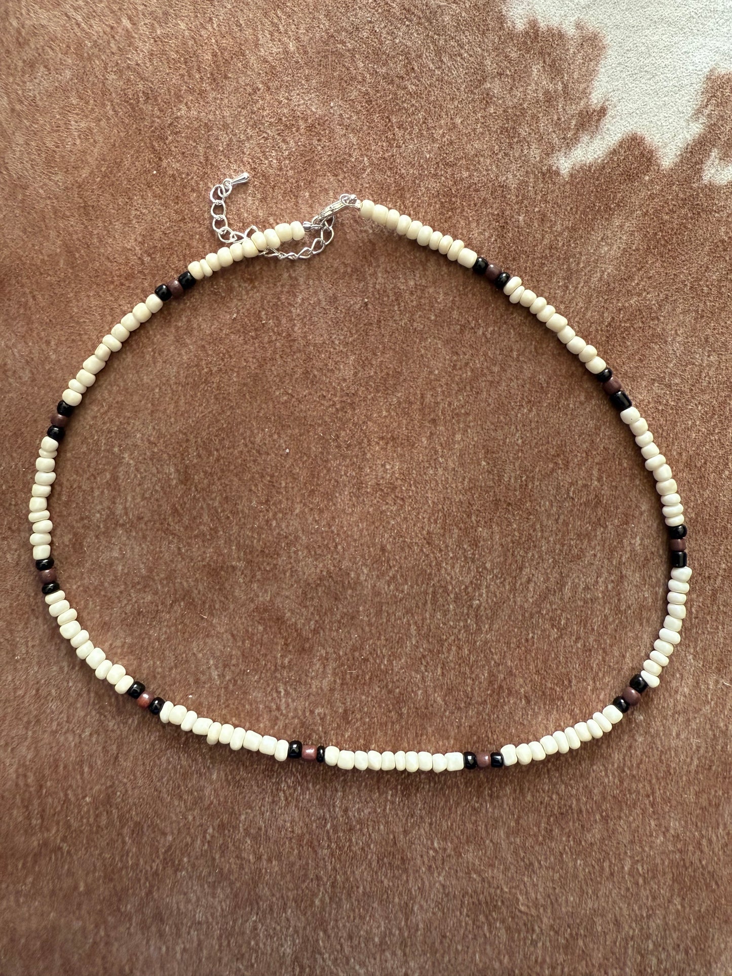 Dust and Drift Seed Bead Choker Necklace