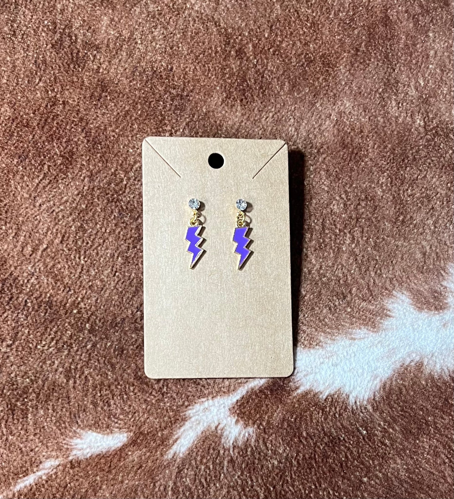Coloured Lightning Earrings