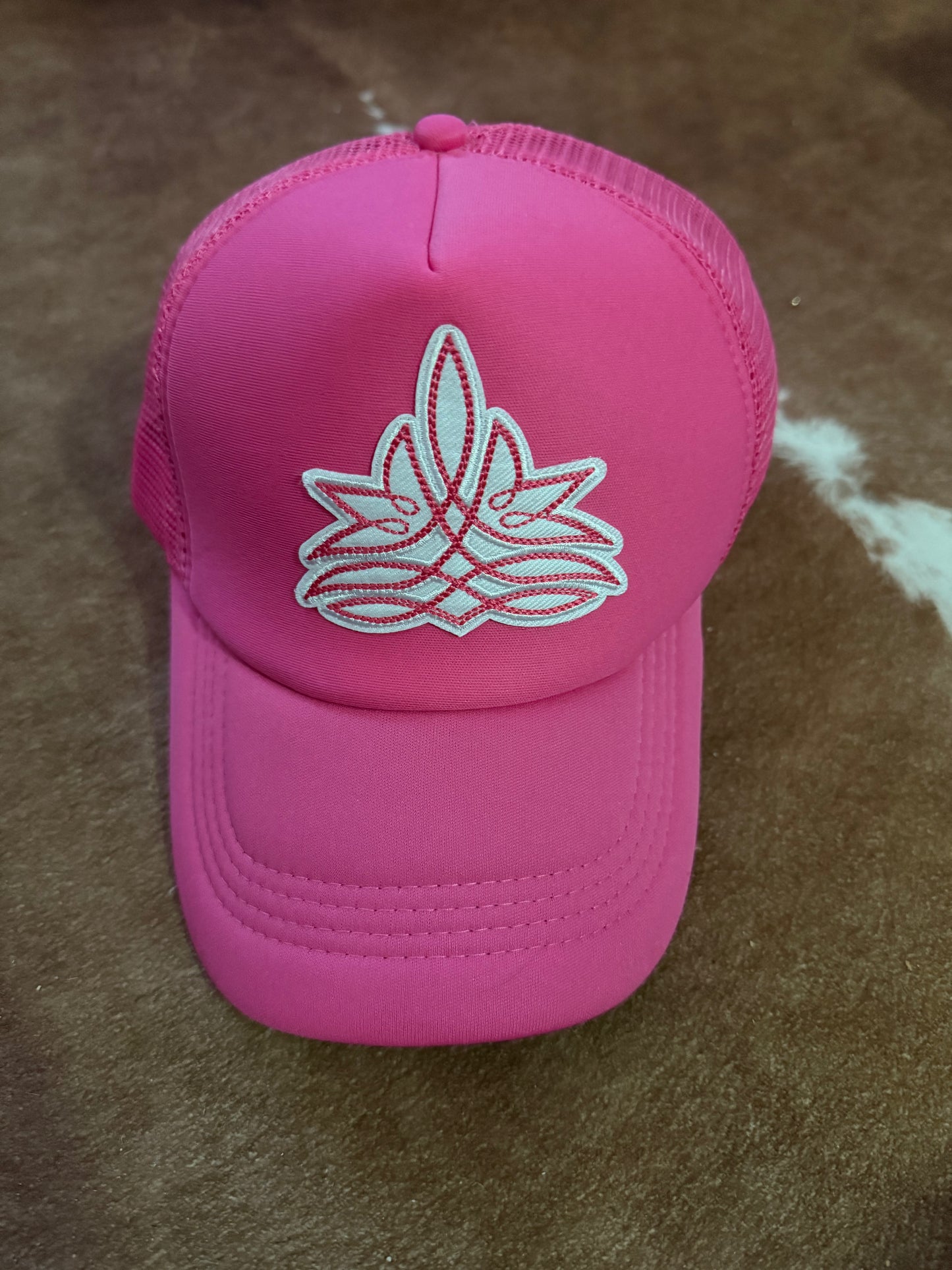 Boot Stitch Patch Trucker Cap
