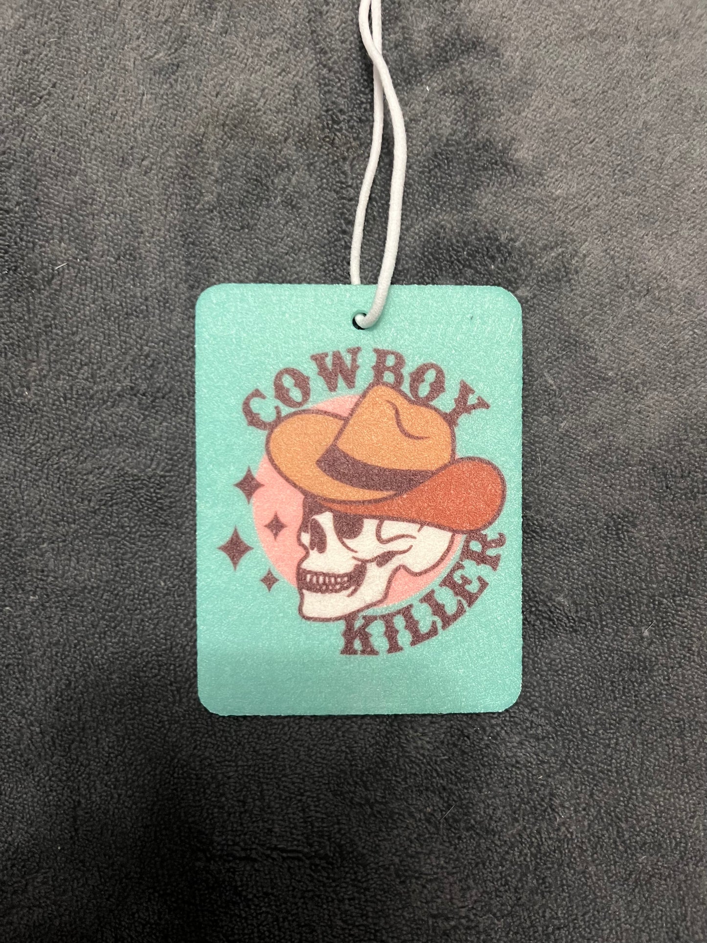 Cowboy Killer Skeleton Car Freshener