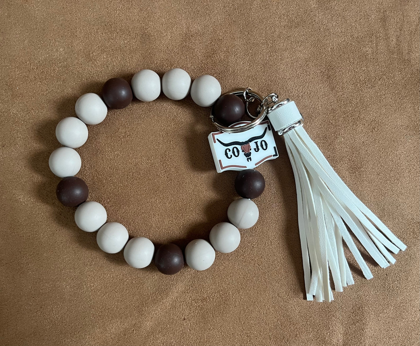 Cody Johnson Neutrals Wristlet Keychain