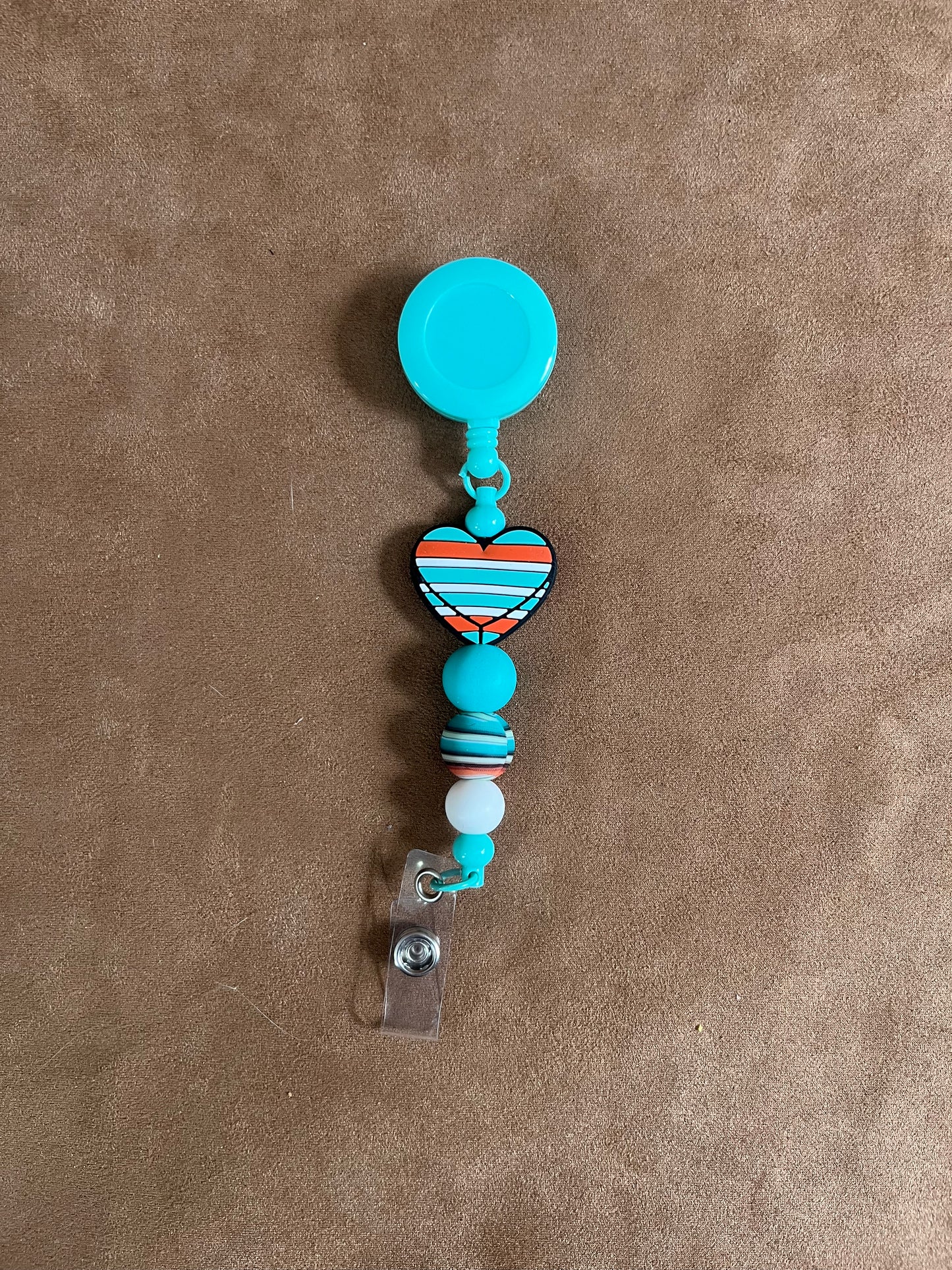 Turquoise and Serape Badge Reel