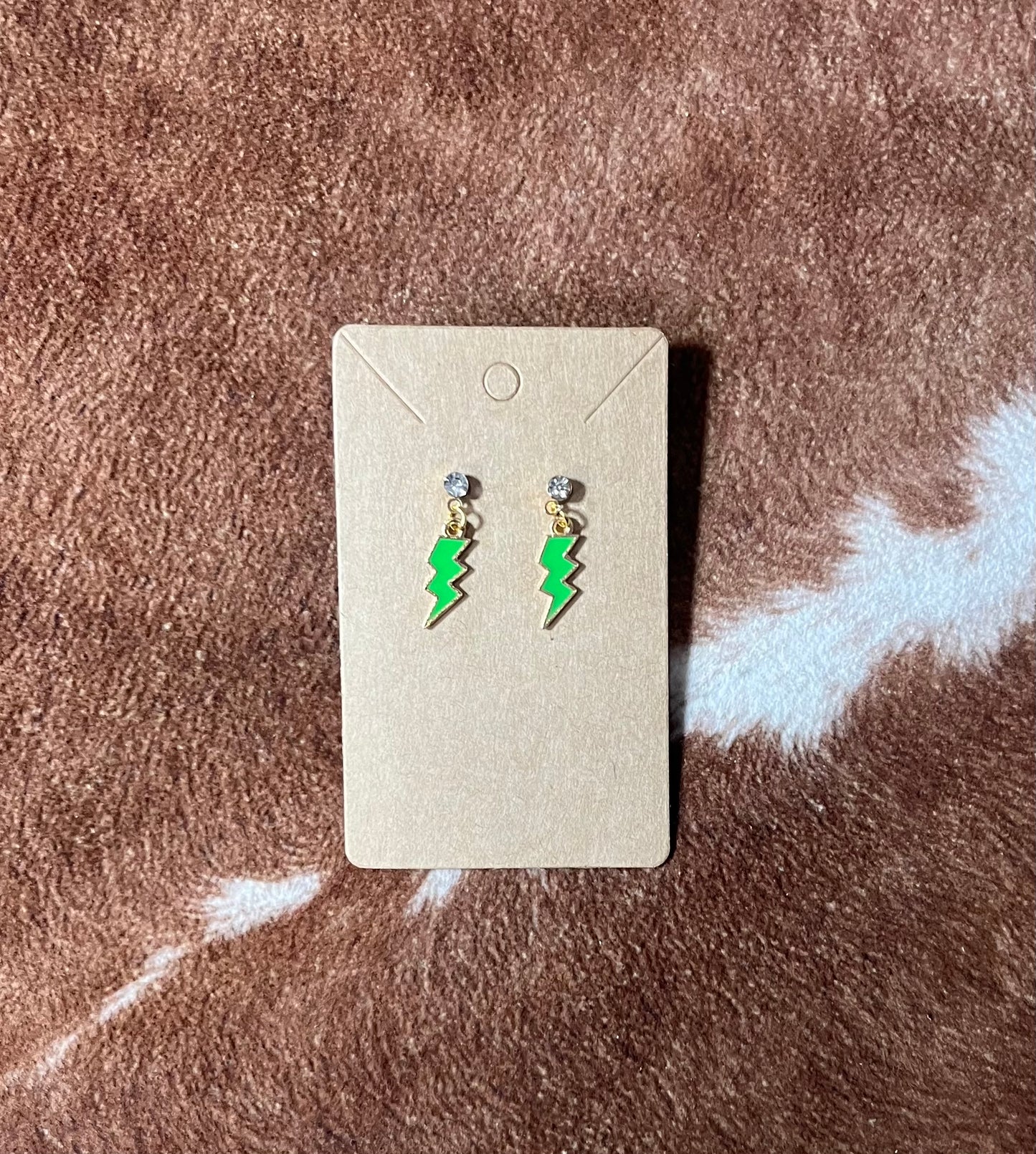 Coloured Lightning Earrings