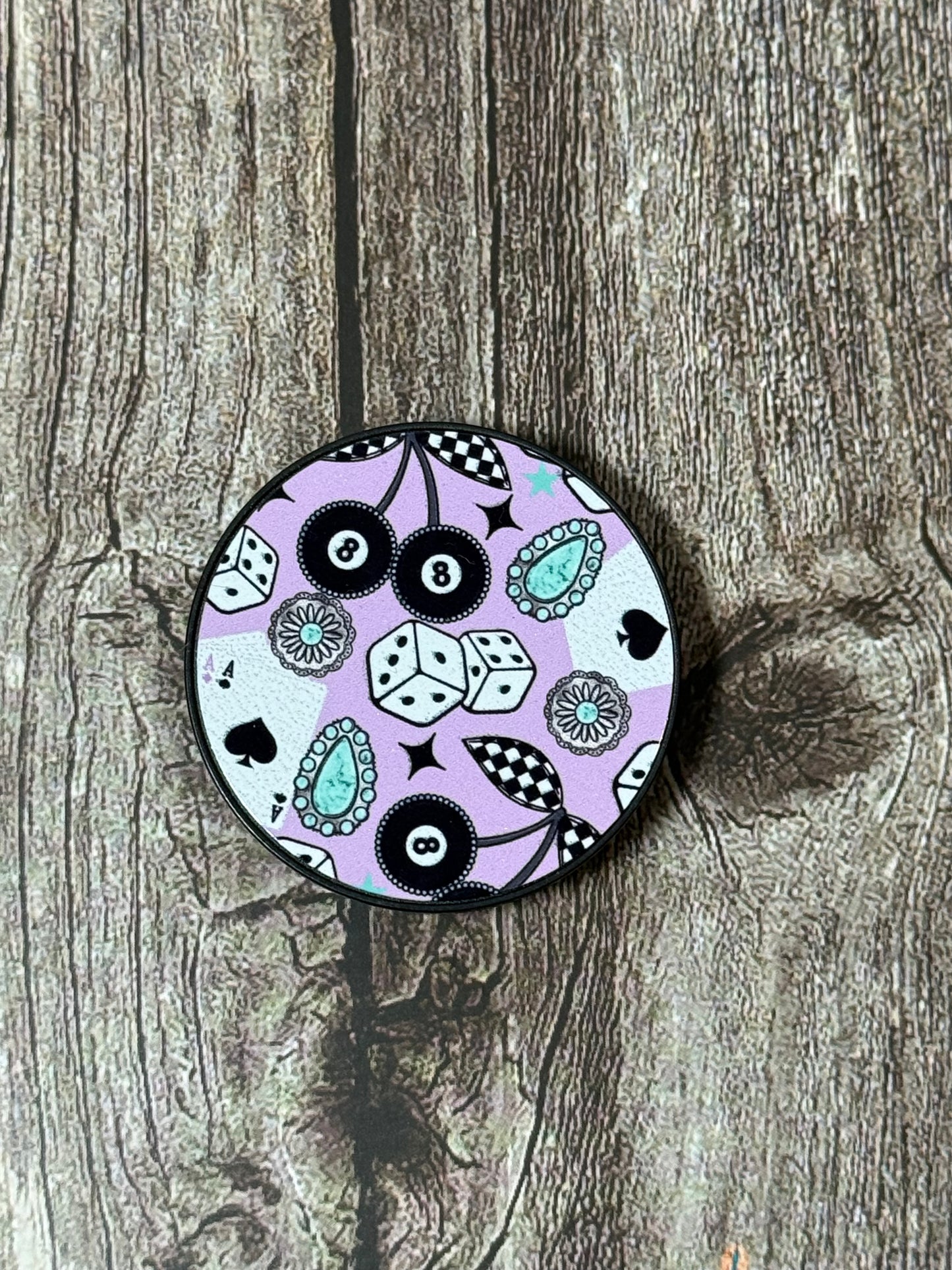 Purple Western Collage Phone Grip