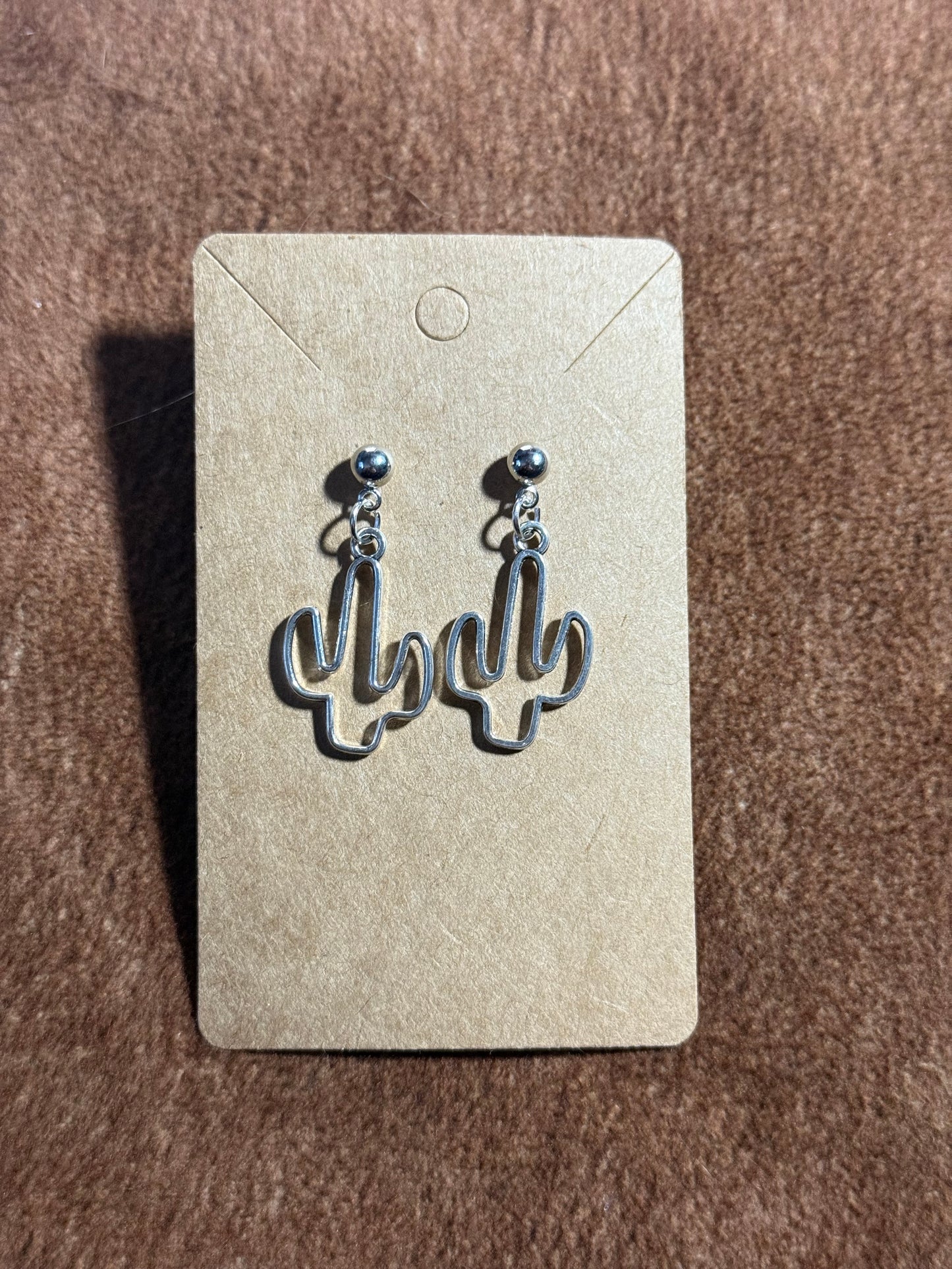 Line Cactus Earrings