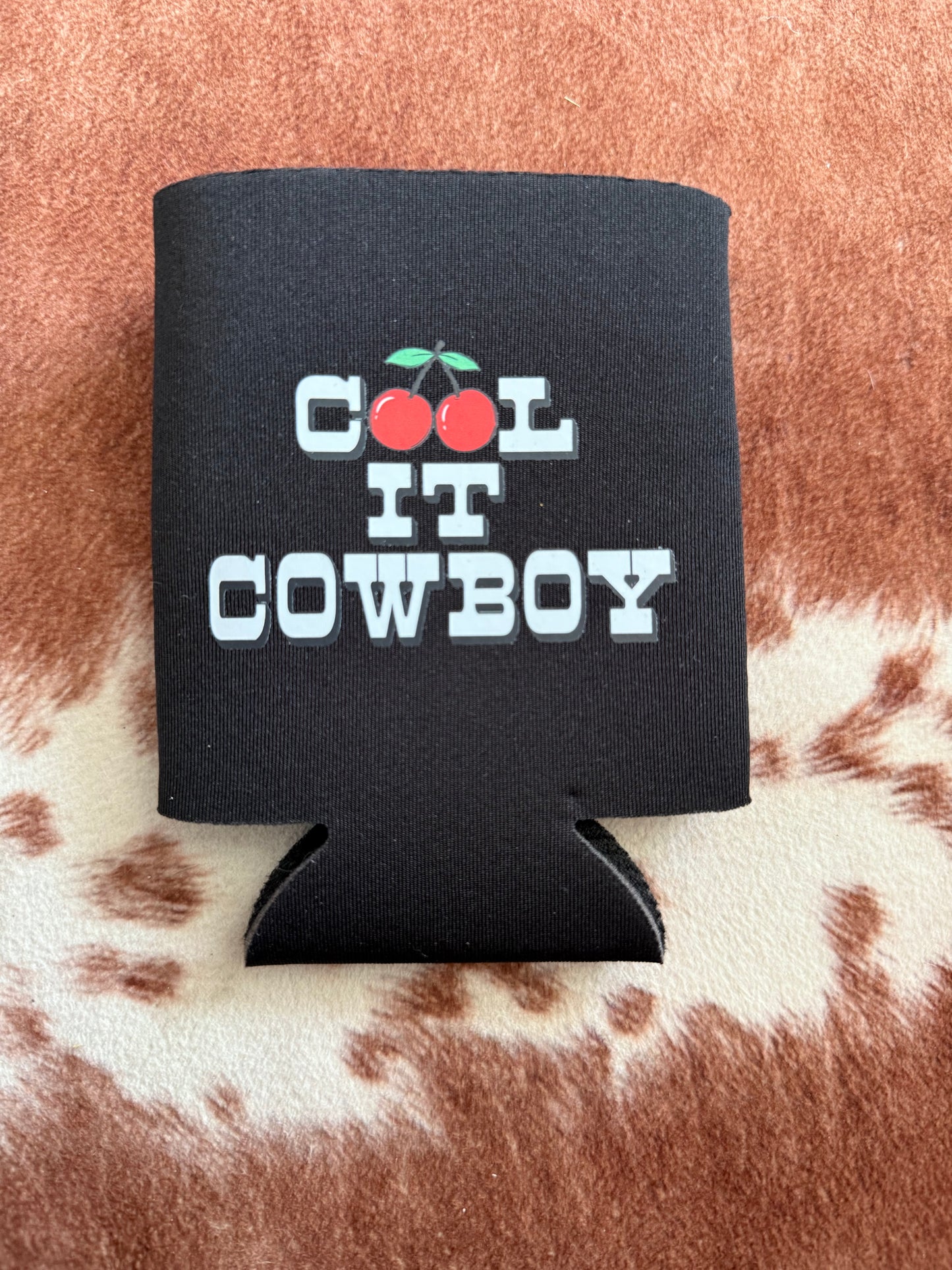 Cool it Cowboy Cherries Koozie