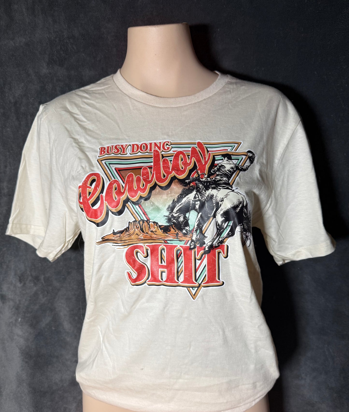 Busy Doing Cowboy Shit Graphic T-shirt