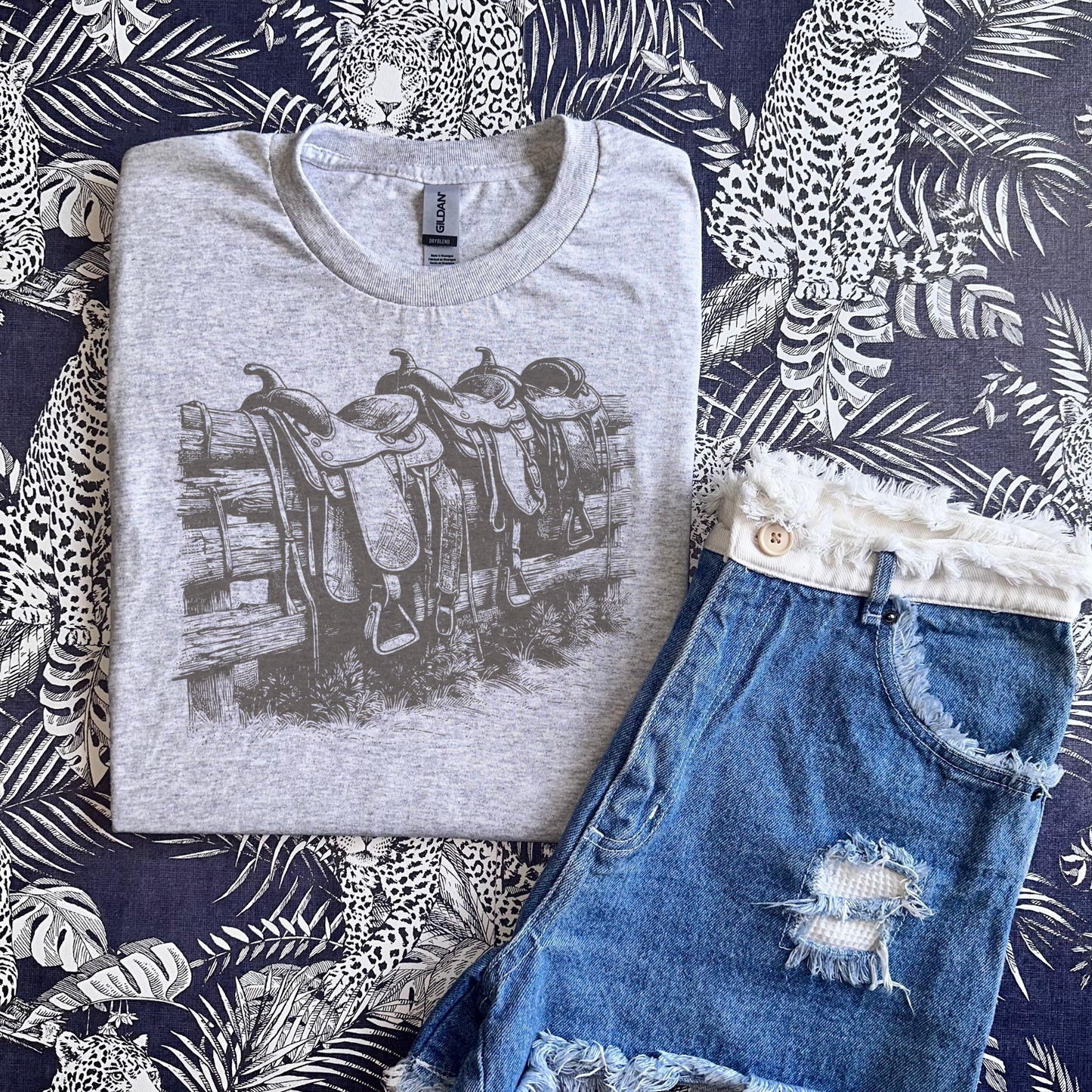 Heritage Saddle Retro T-shirt