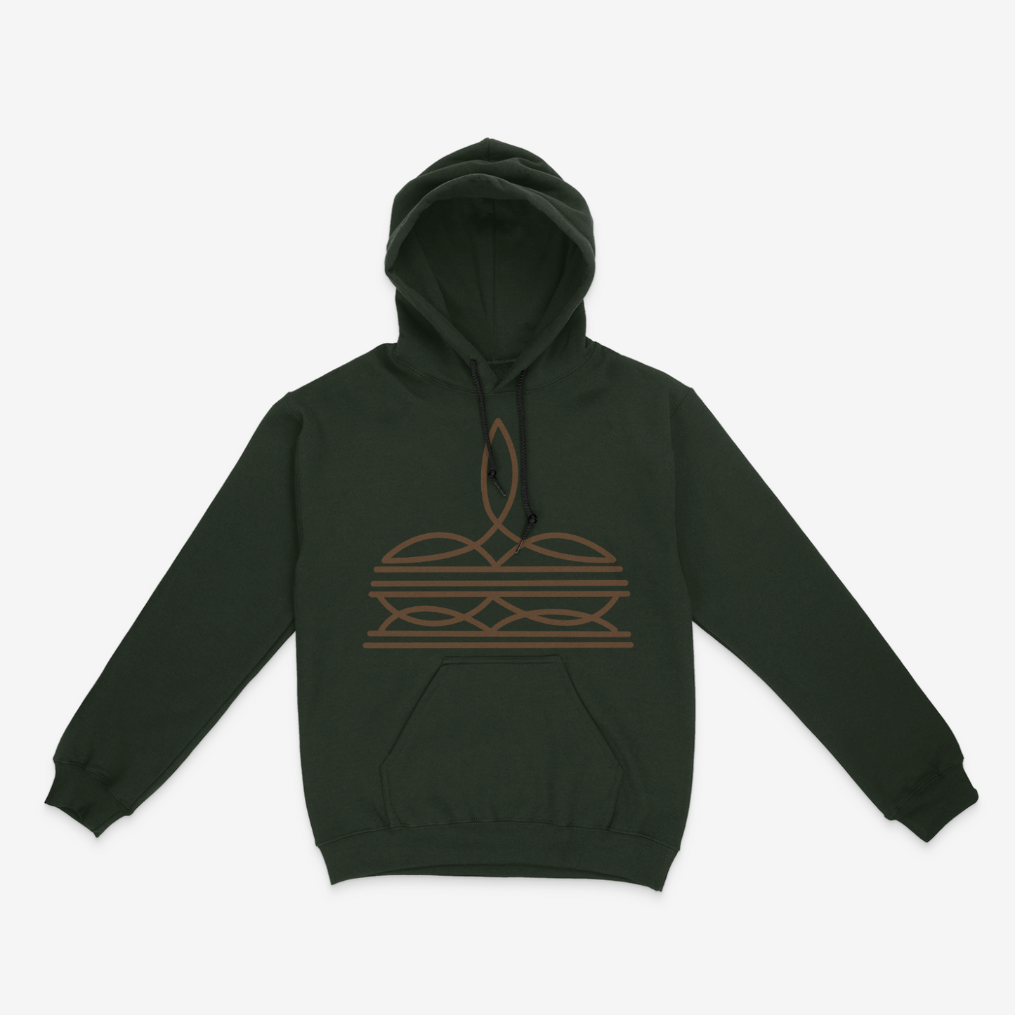 Brown Boot Stitch Hoodie (Made to Order)