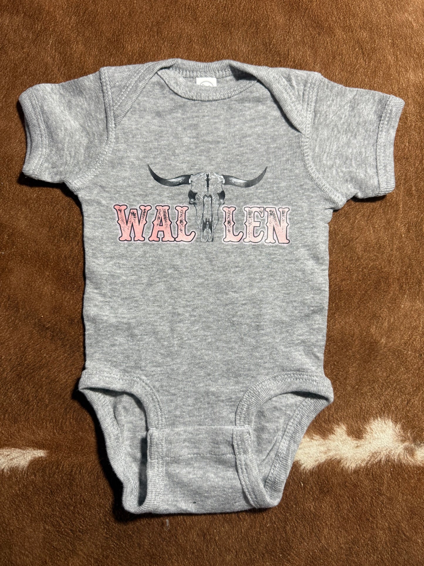 Pink Wallen Baby Onesie