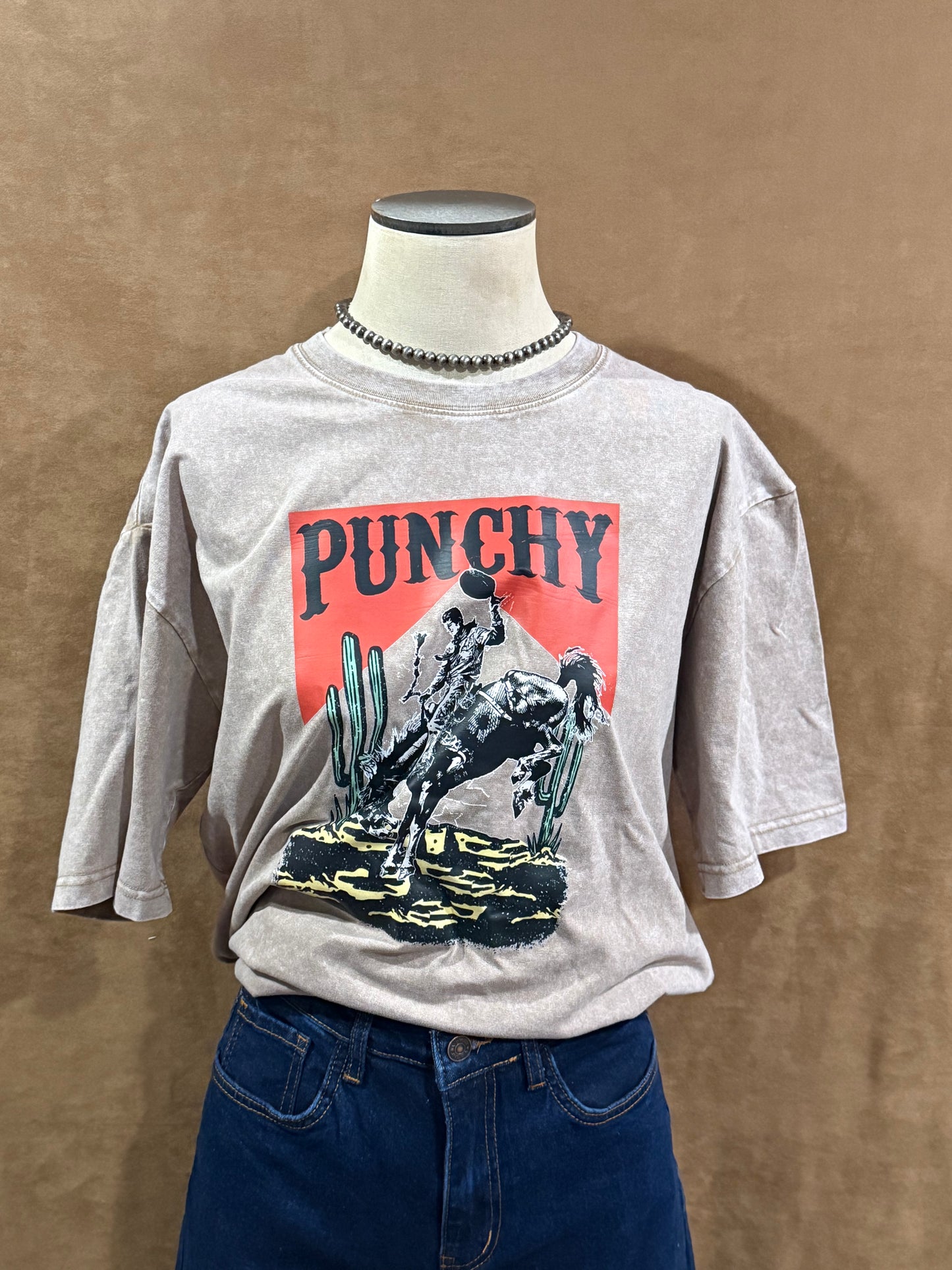 Punchy Acid Wash Graphic T-shirt