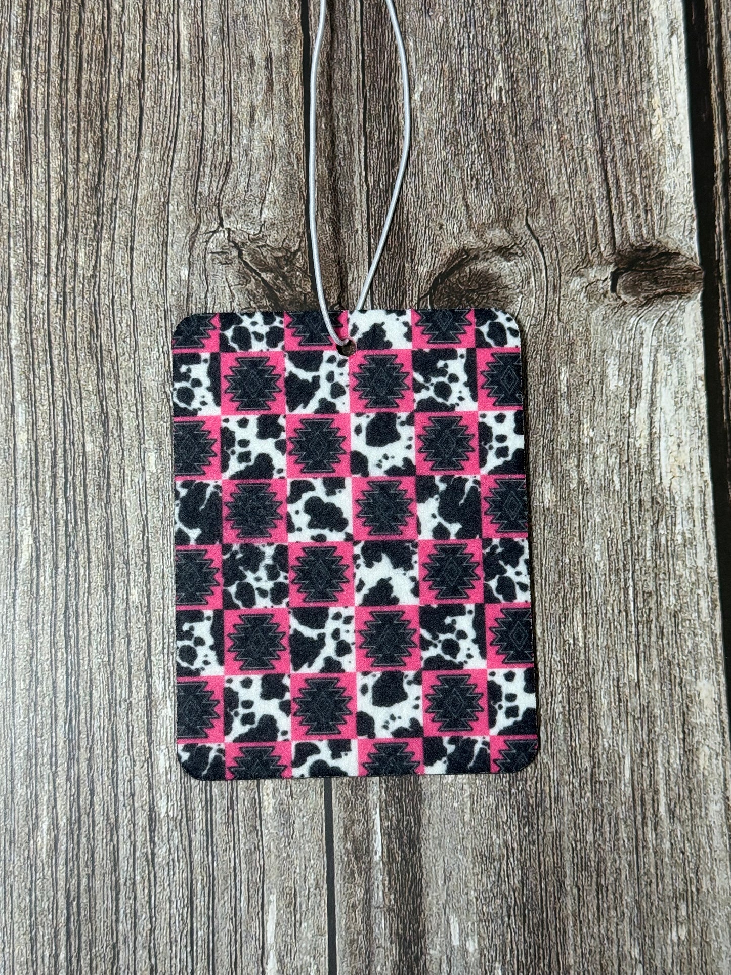 Rodeo Rose Cowhide Car Freshener