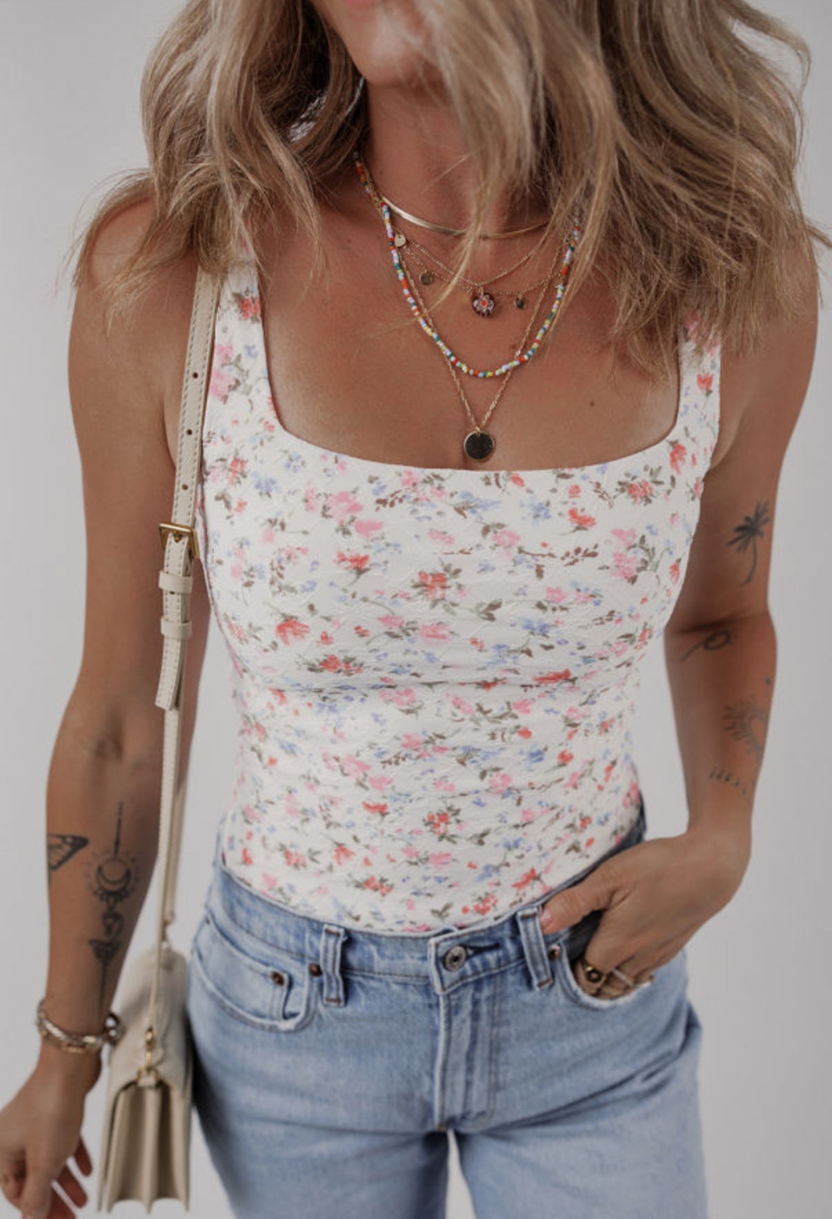 Floral Tank Bodysuit