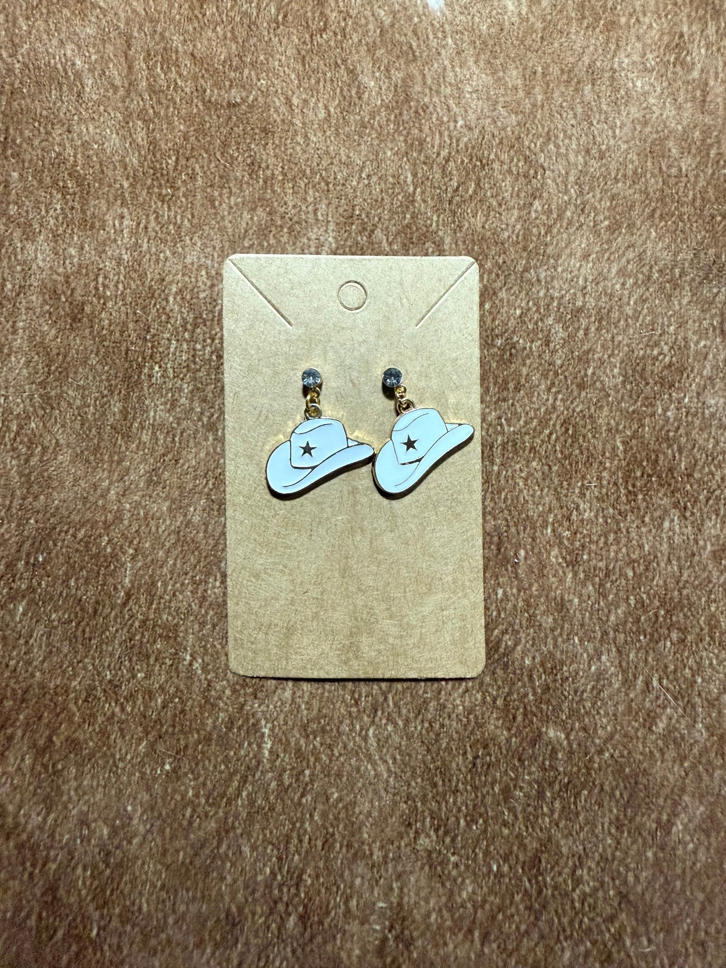 Cowboy Hat Dangle Earrings