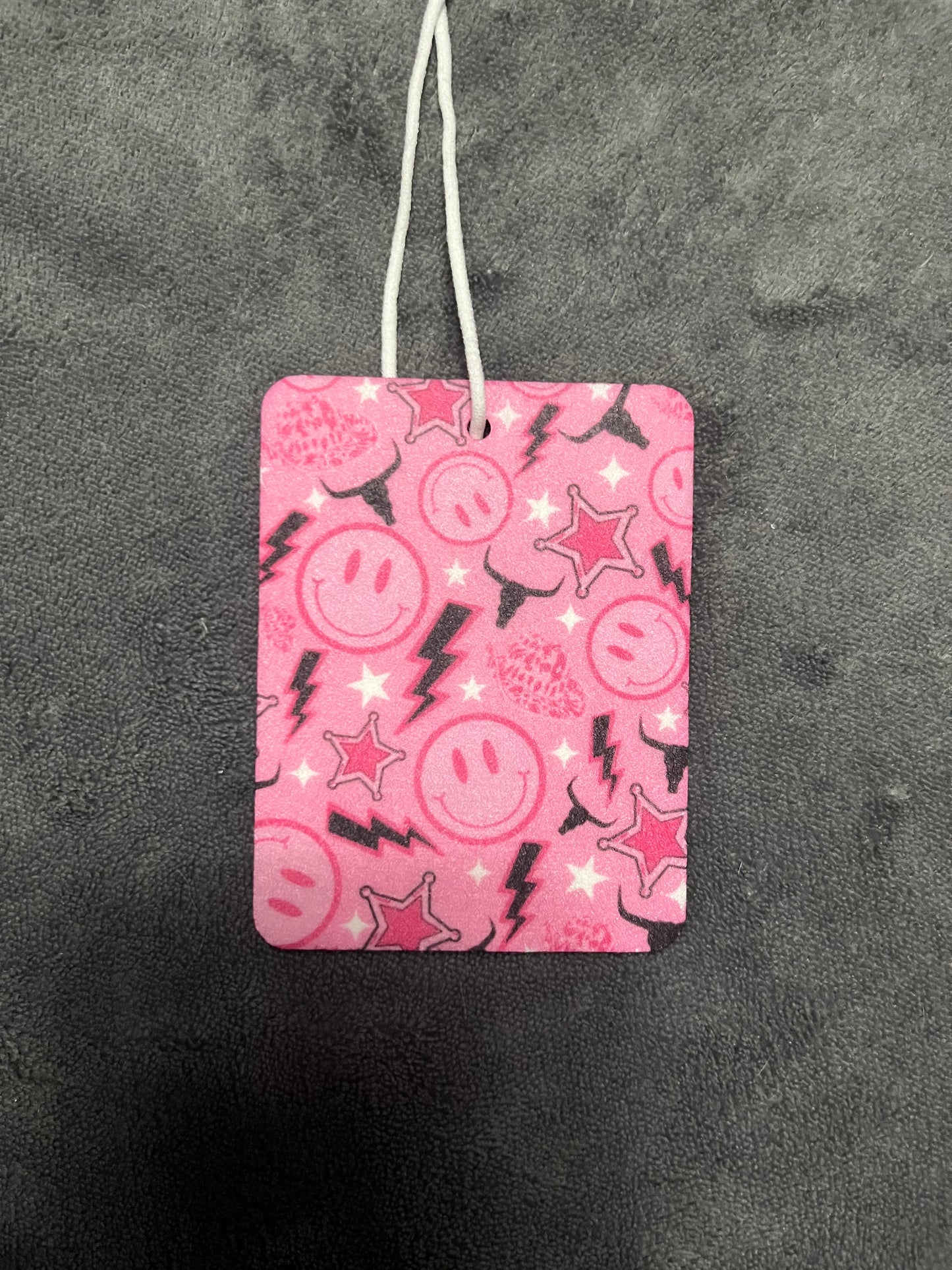 Western Lightning Bolts and Bulls Head Car Freshener