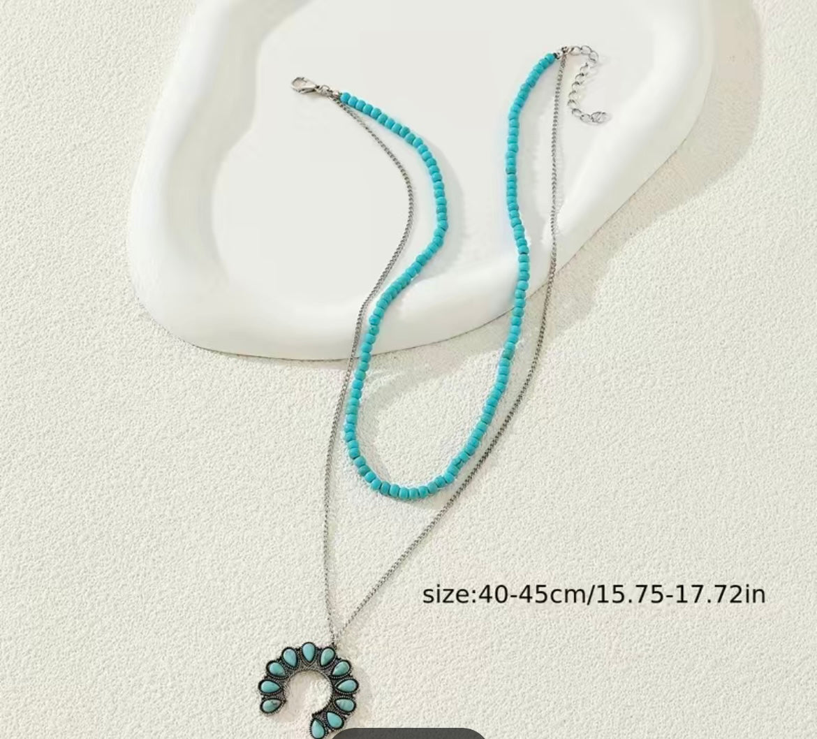 Squash Blossom Stacker Necklace