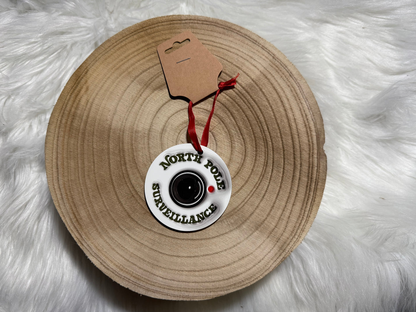 North Pole Surveillance Ornament
