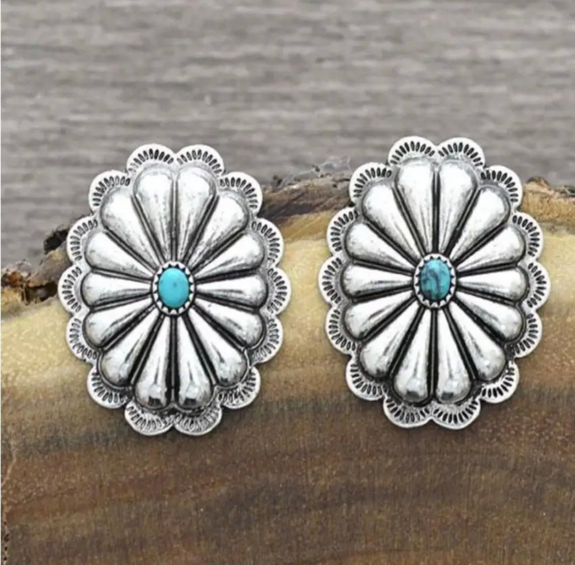 Concho Stud Earrings