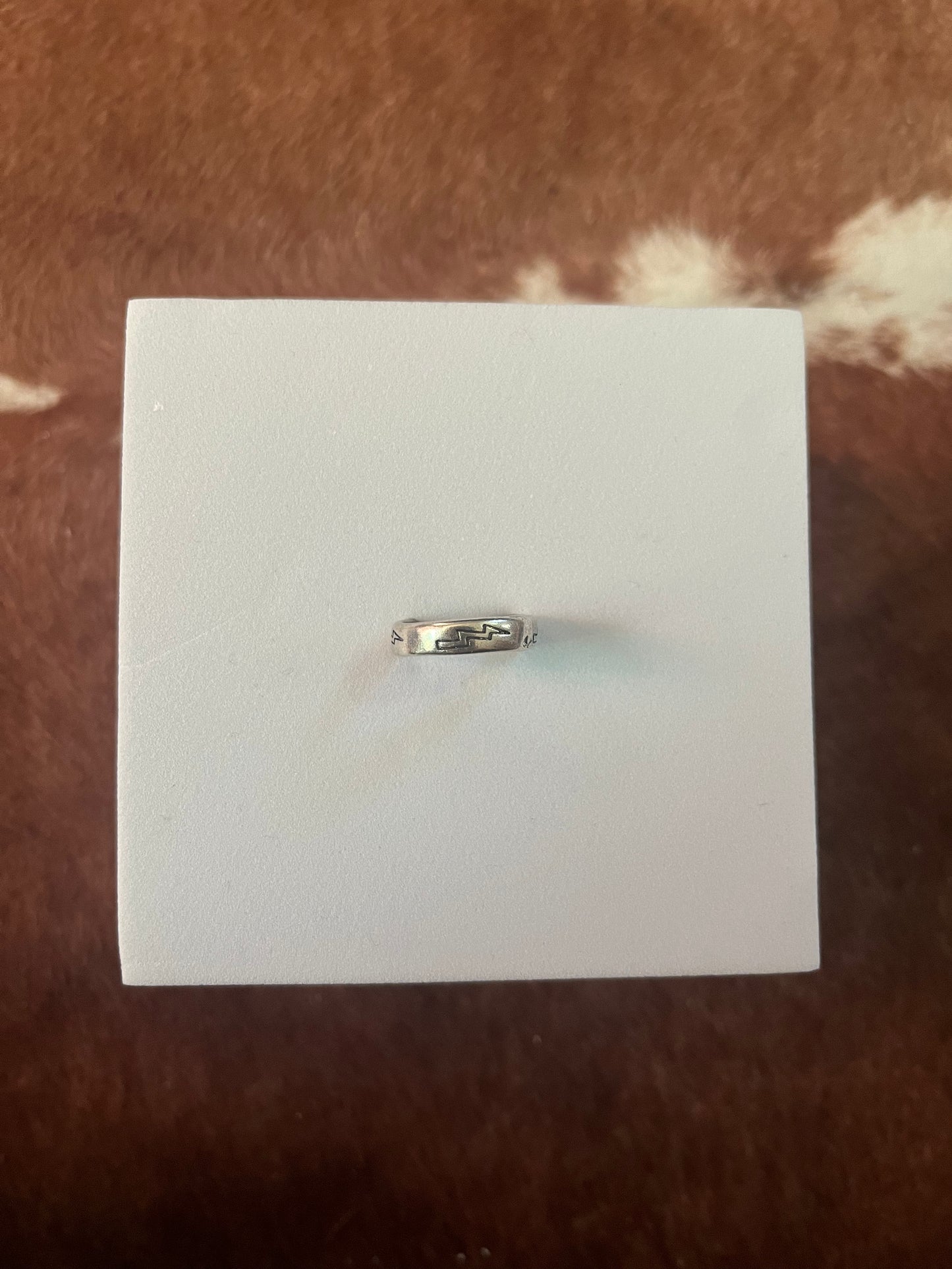 Lightning Engraved Ring