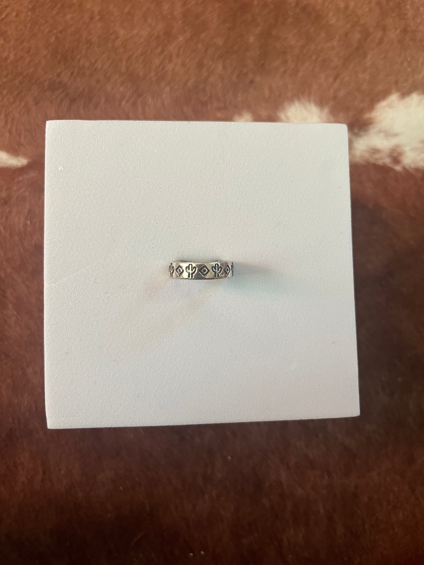 Aztec Engraved Ring