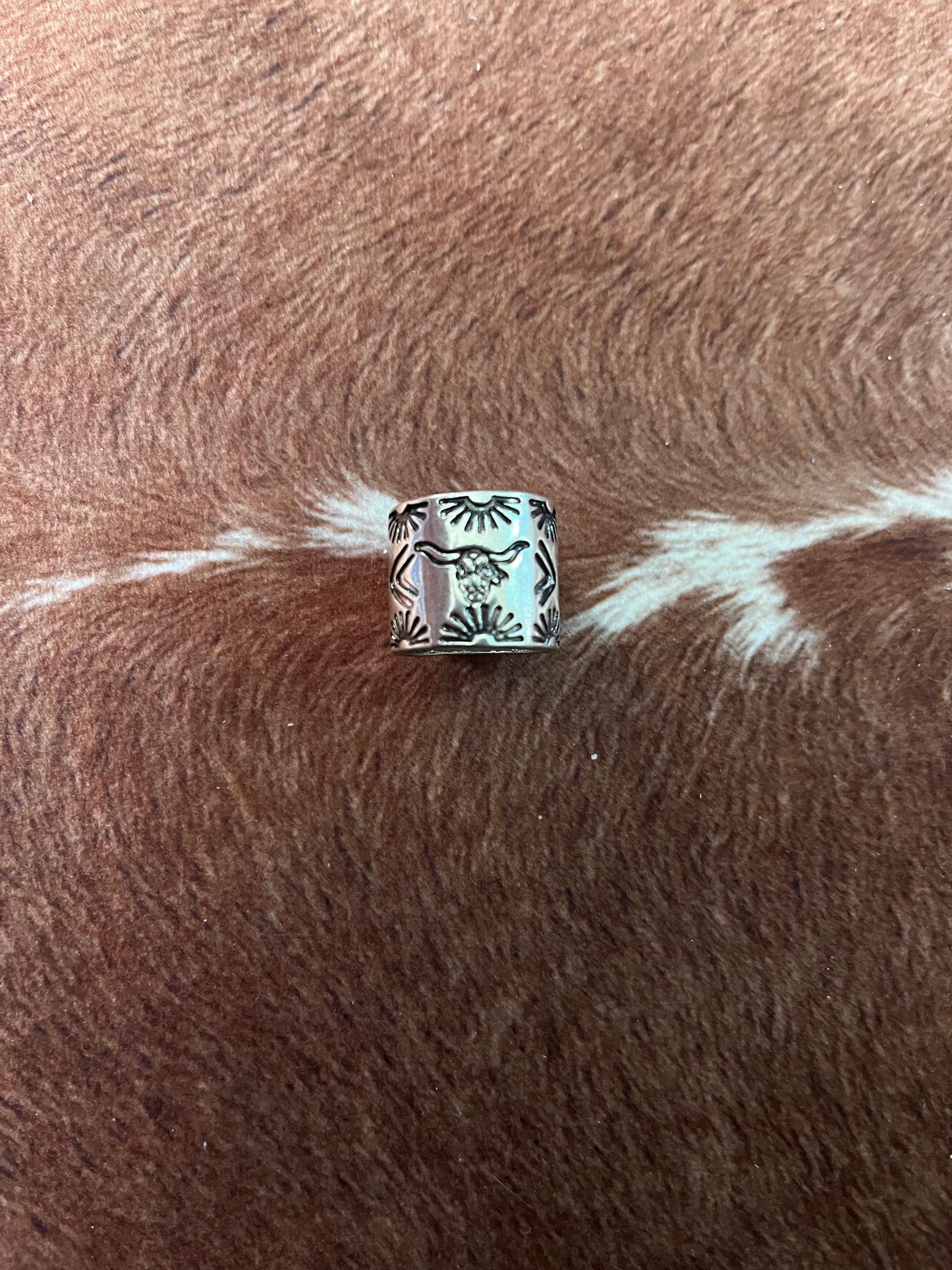 Bull Skull Chunky Ring