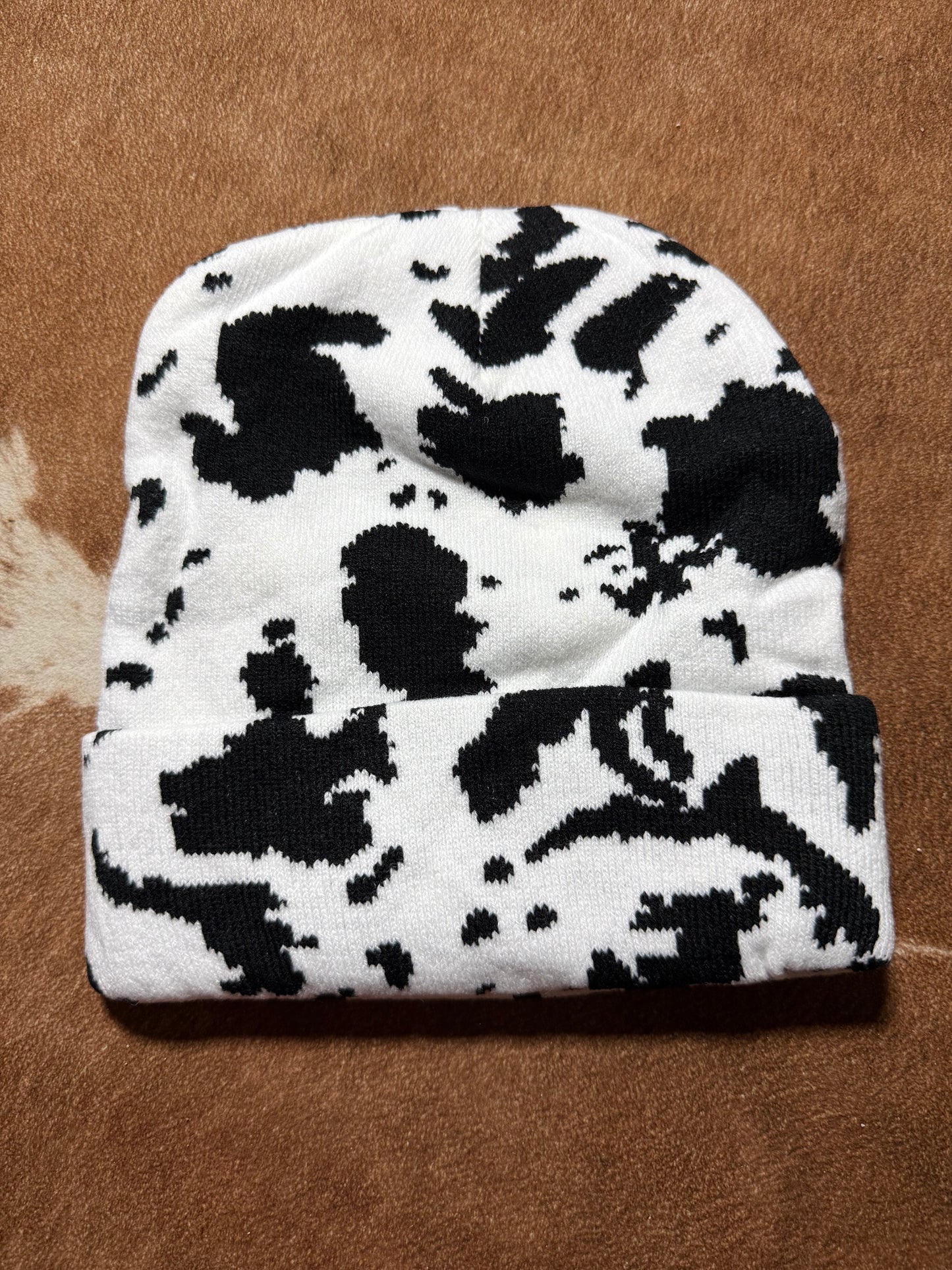 Cow Print Toque