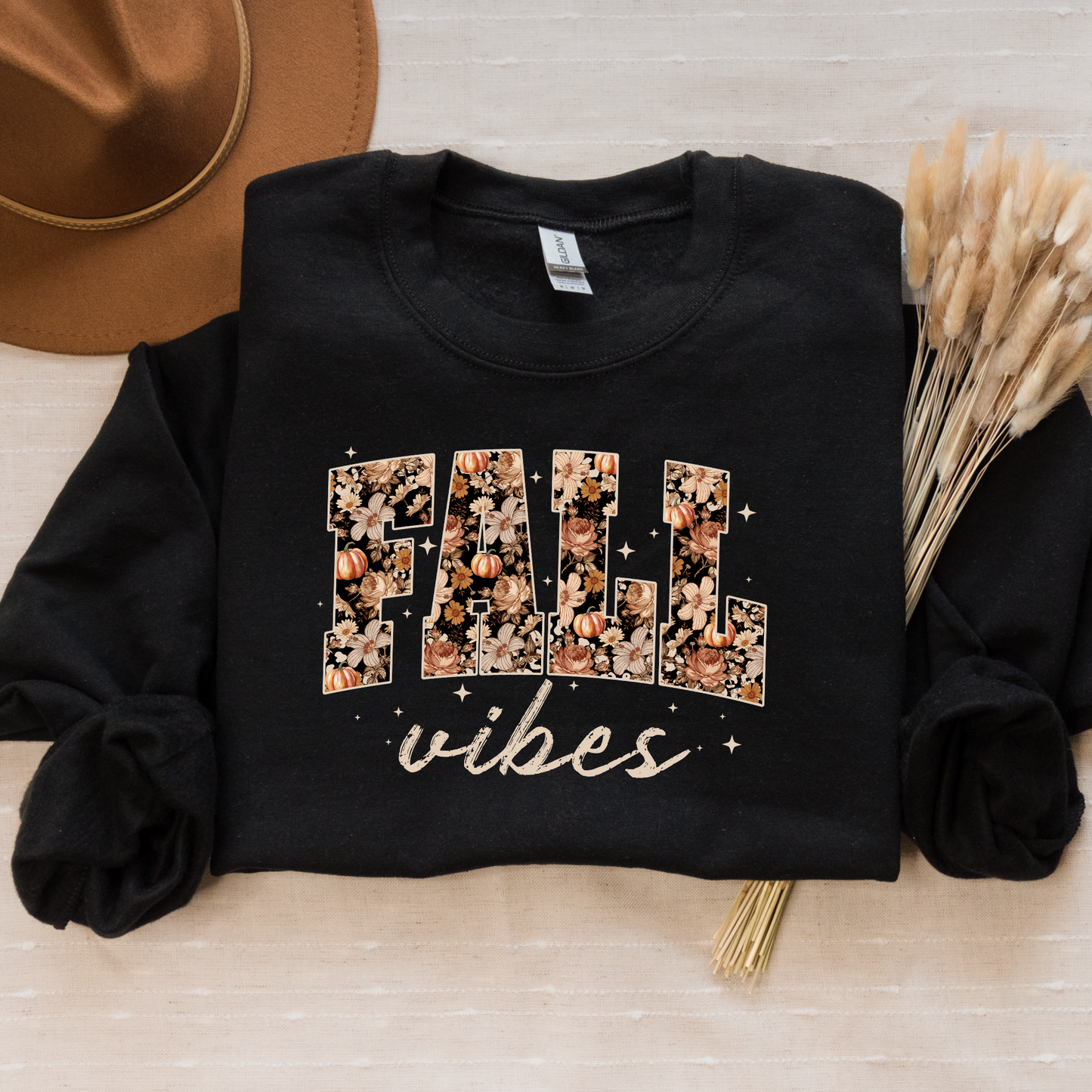 Floral Fall Vibes Crewneck