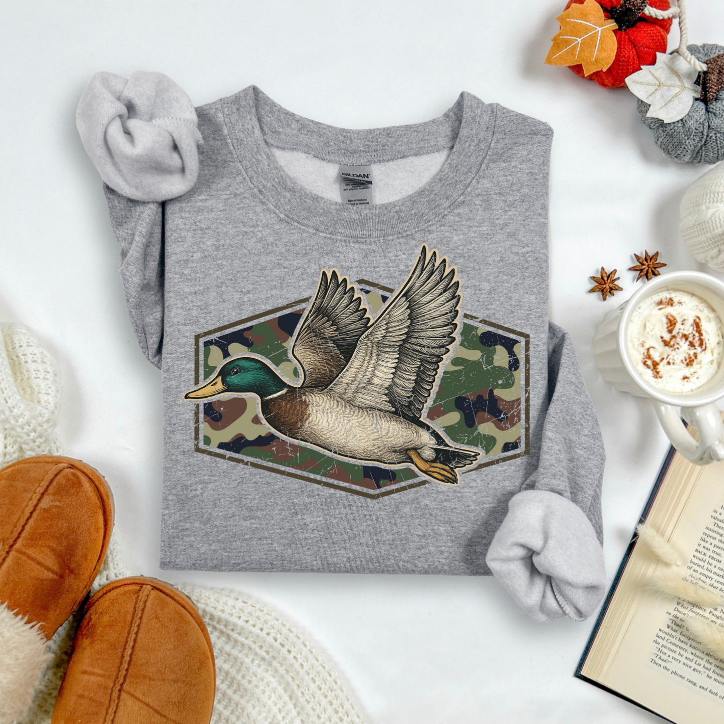 Camouflage Duck Crewneck
