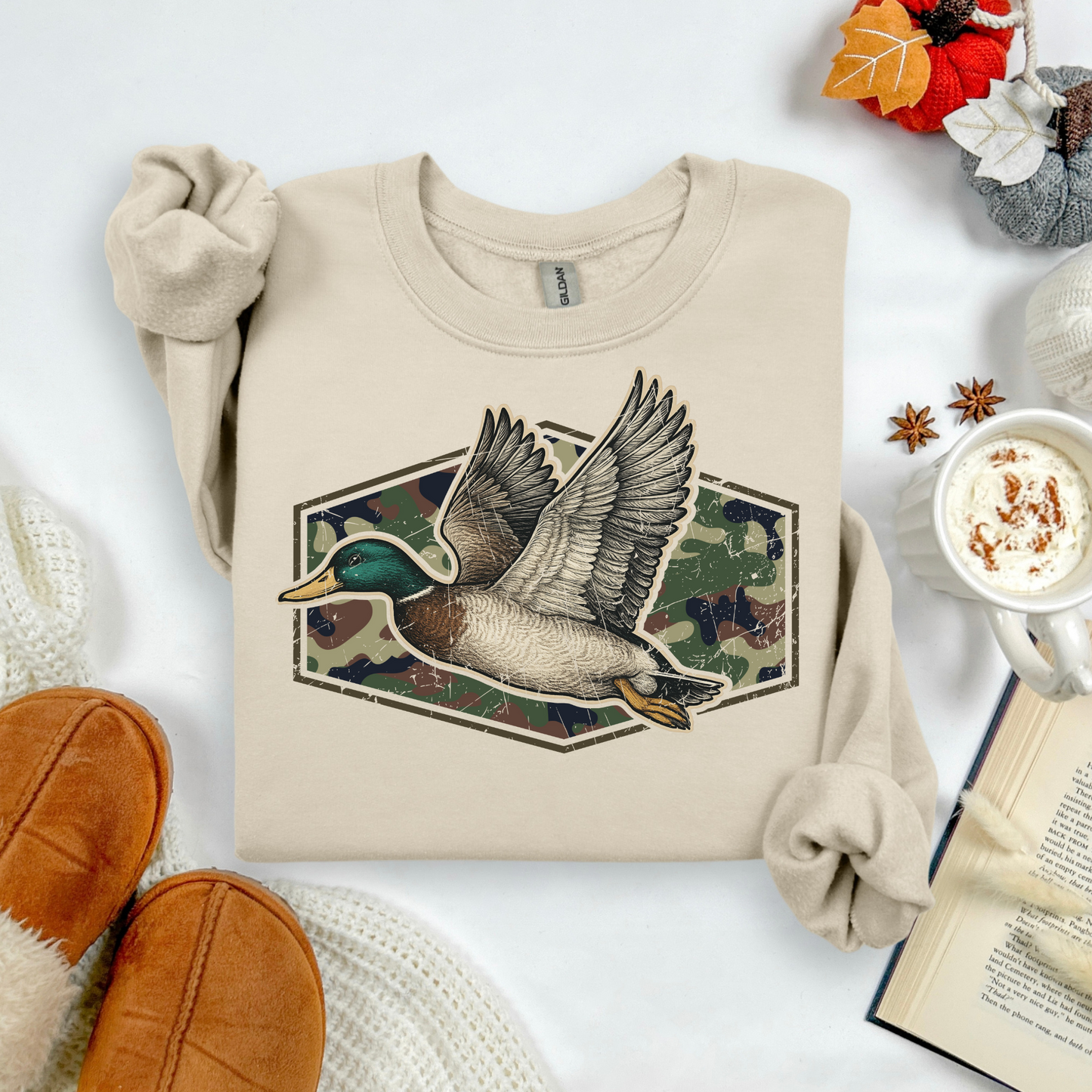 Camouflage Duck Crewneck