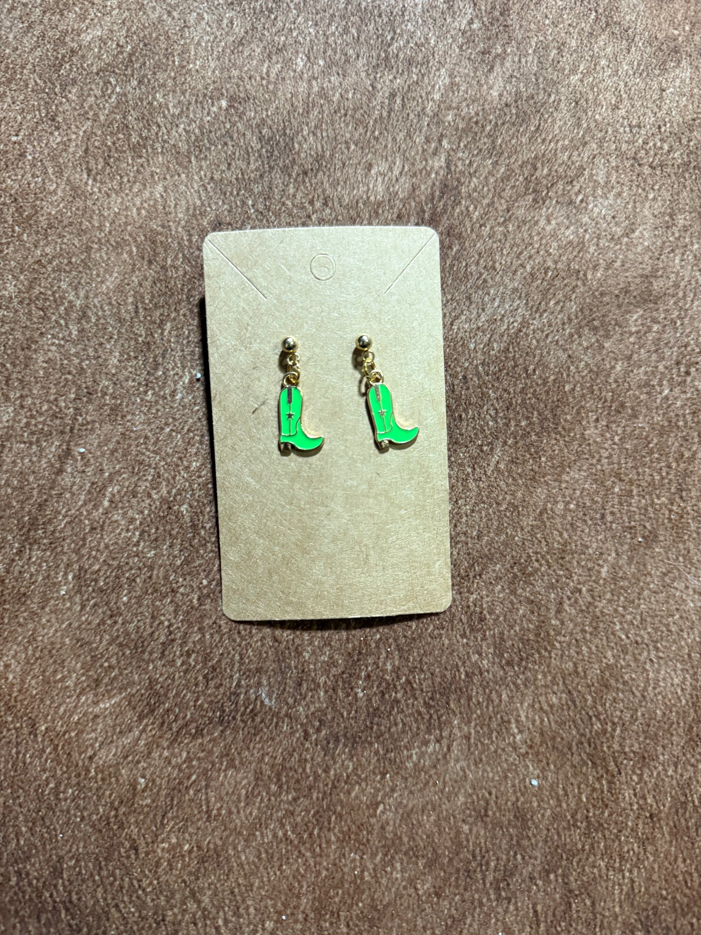 Cowboy Boot Dangle Earrings