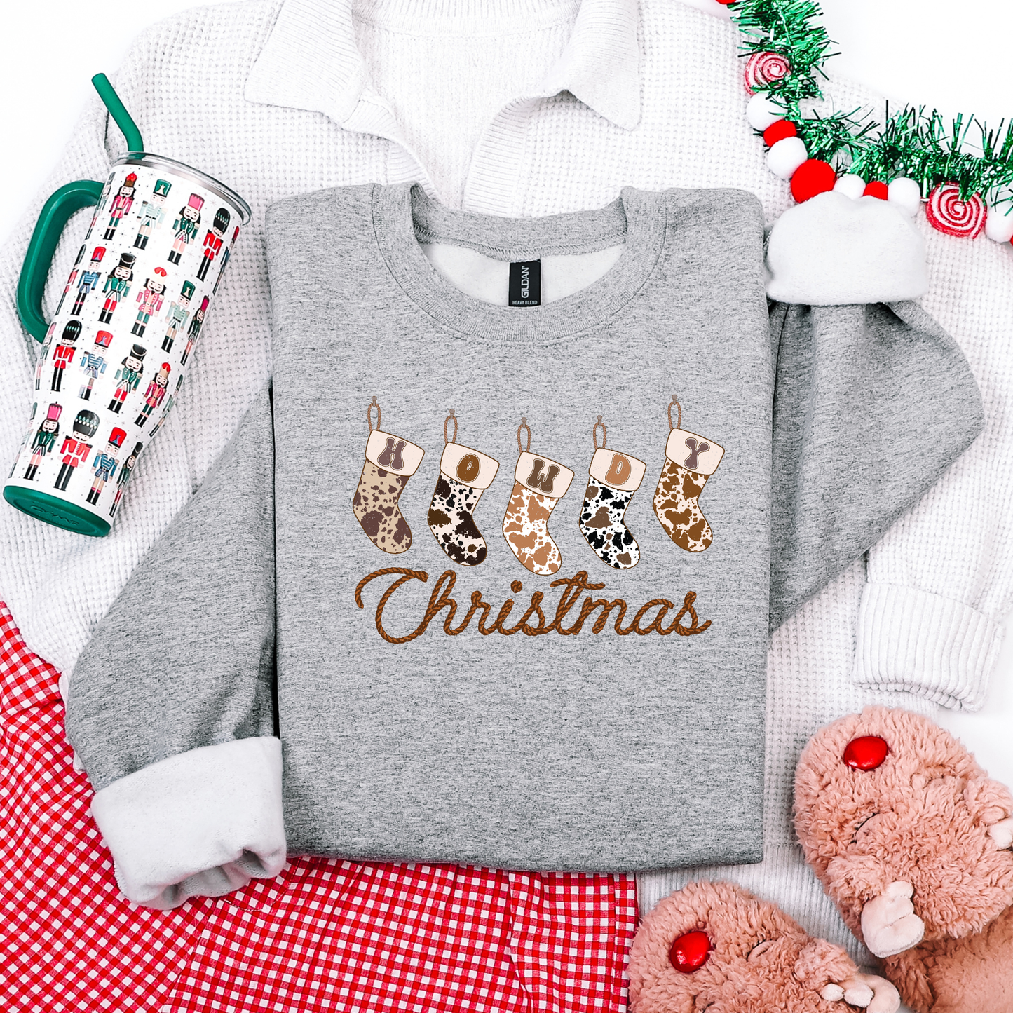 Howdy Christmas Stockings Crewneck