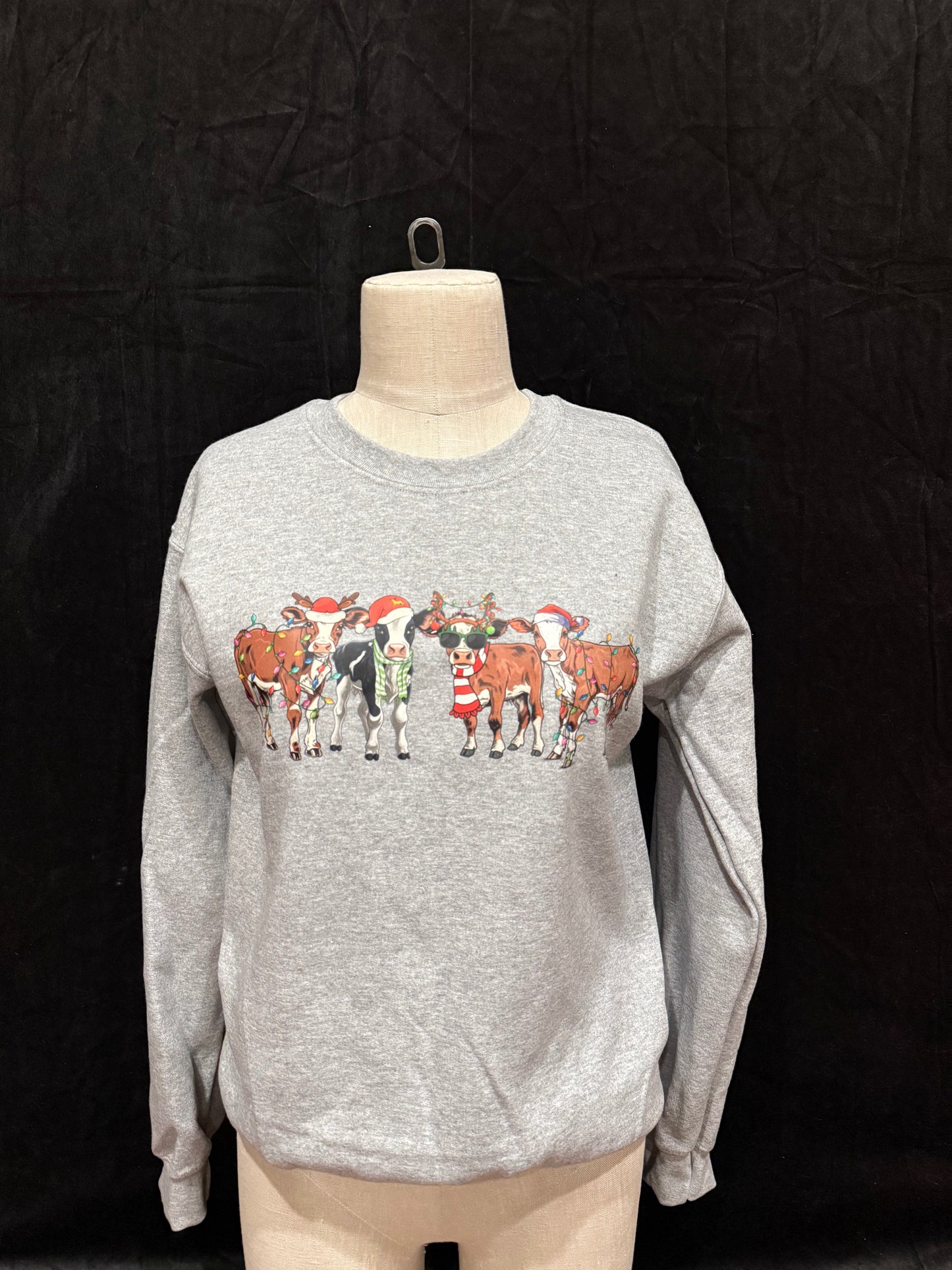 Christmas Cows Crewneck