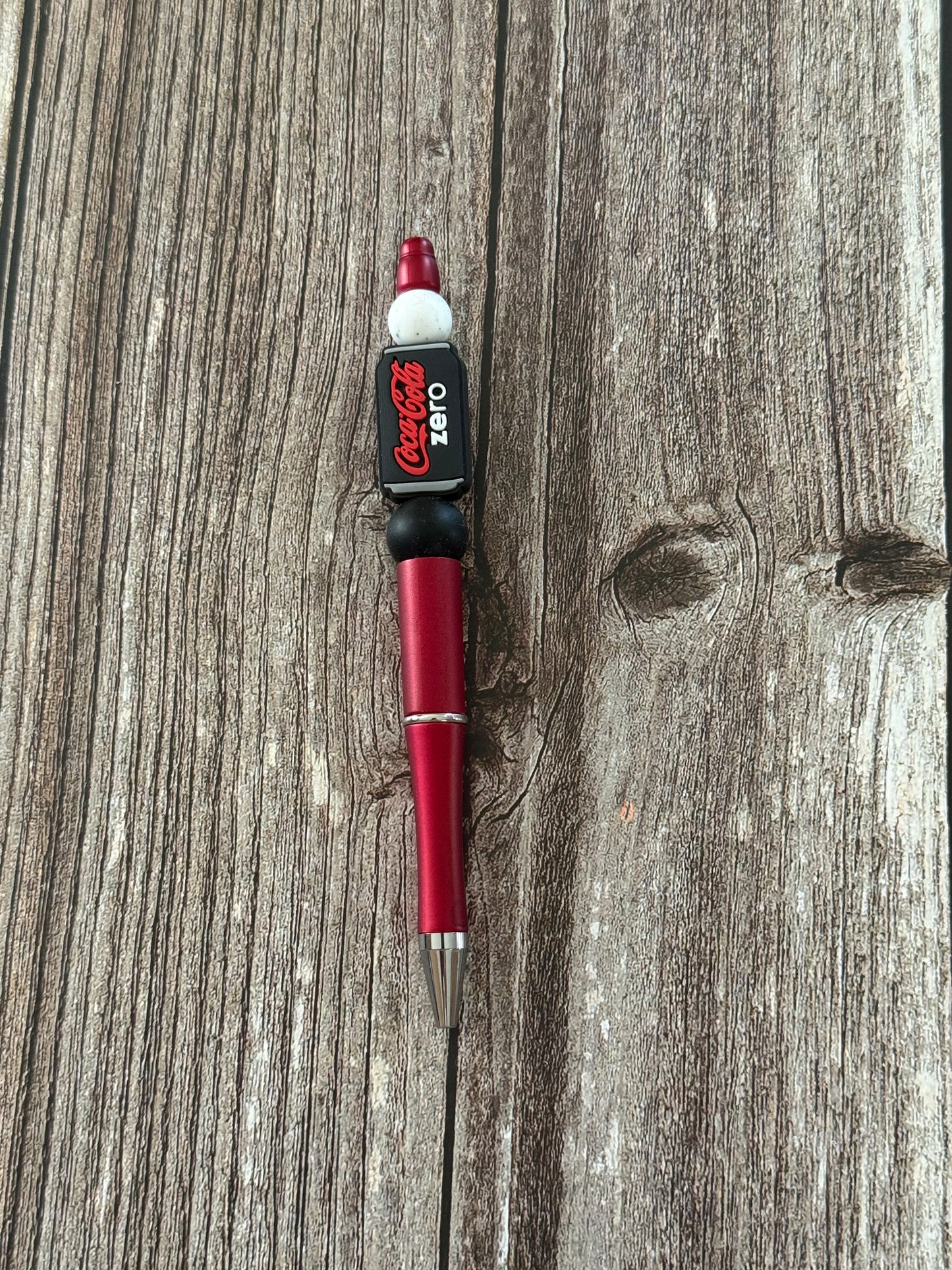 Coca Cola Zero Red Beaded Pen