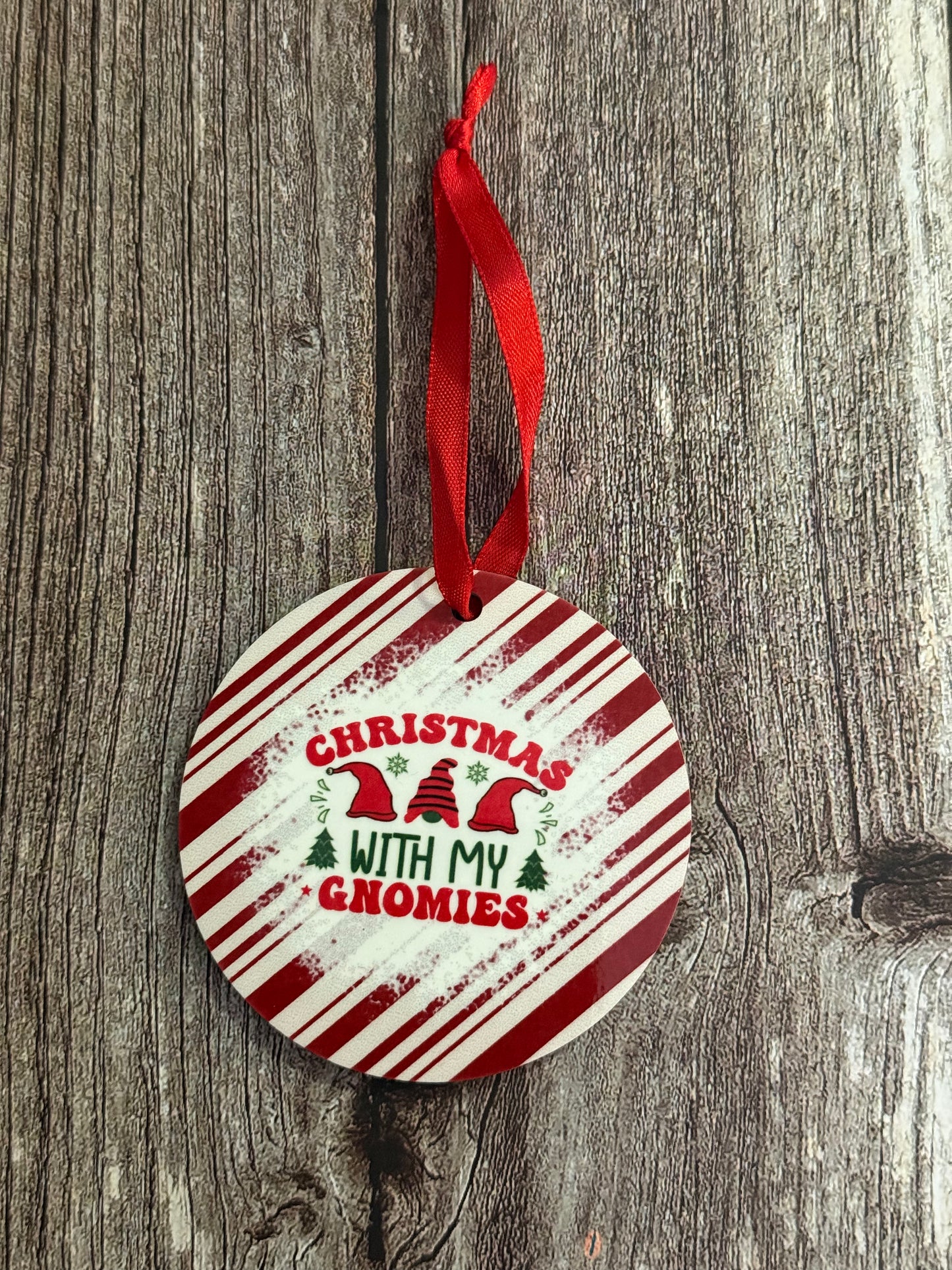 Christmas With my Gnomies Ornament