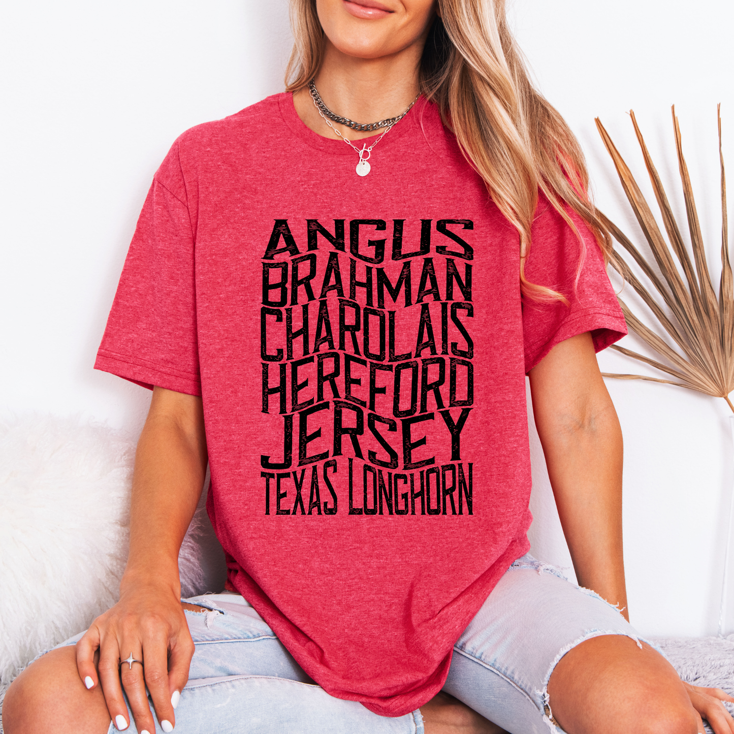 Cow Types Retro T-shirt