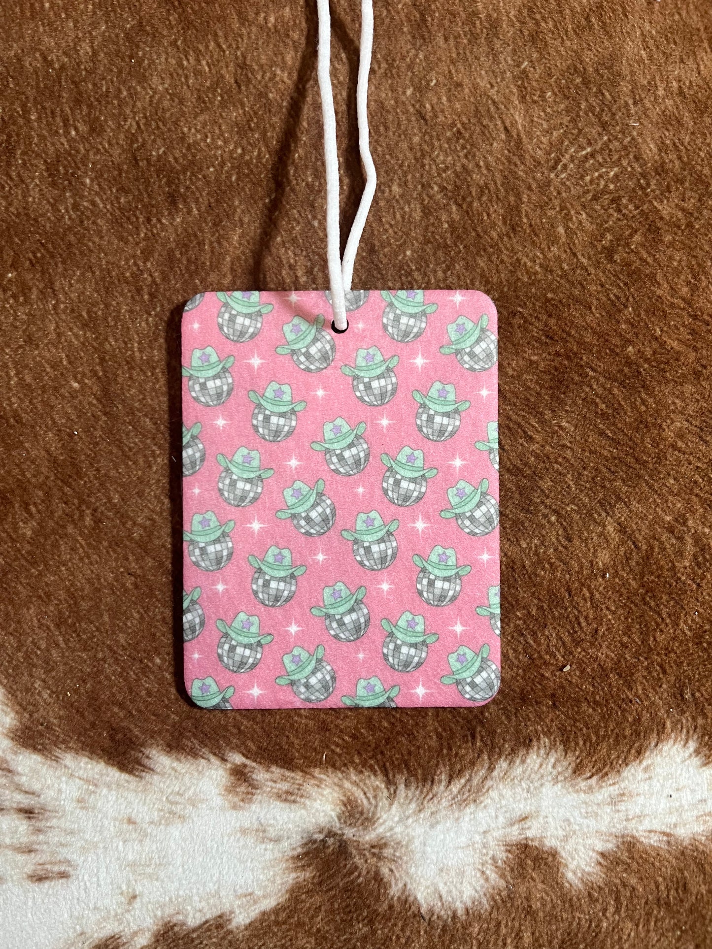 Cowboy Hat Disco Ball Car Freshener