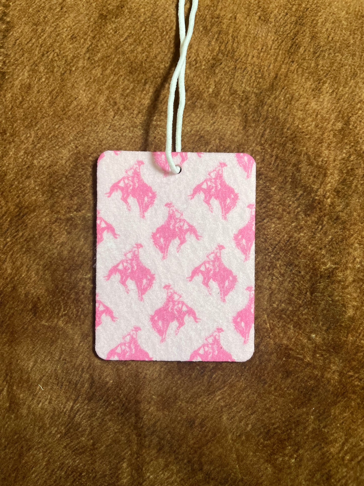Pink Bucking Horse Car Freshener