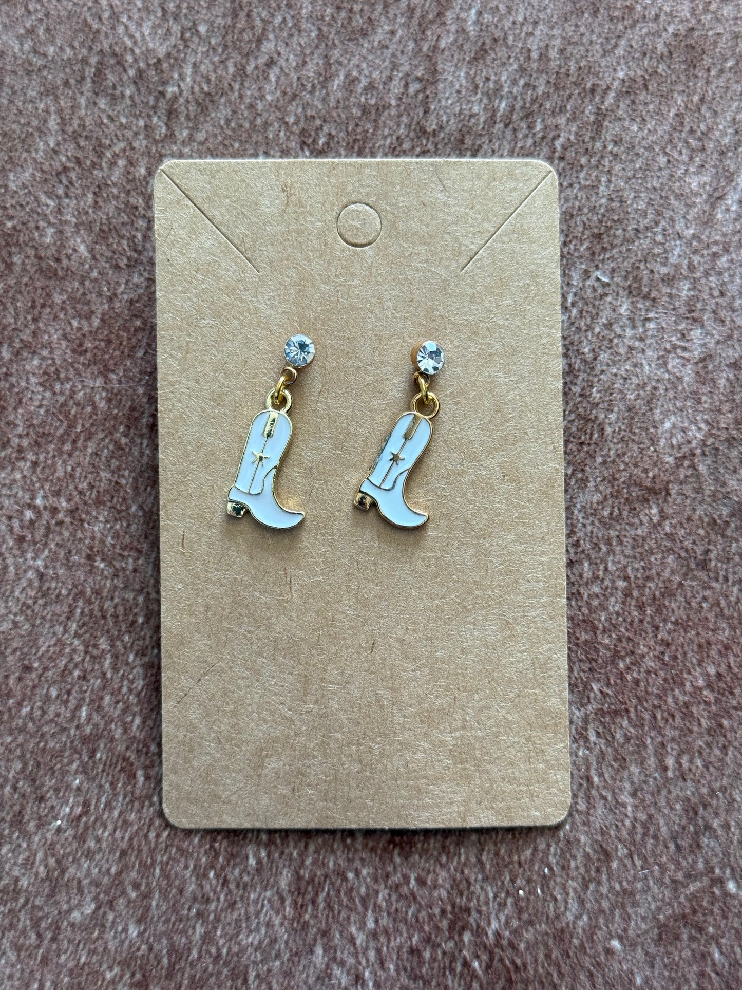 Cowboy Boot Dangle Earrings