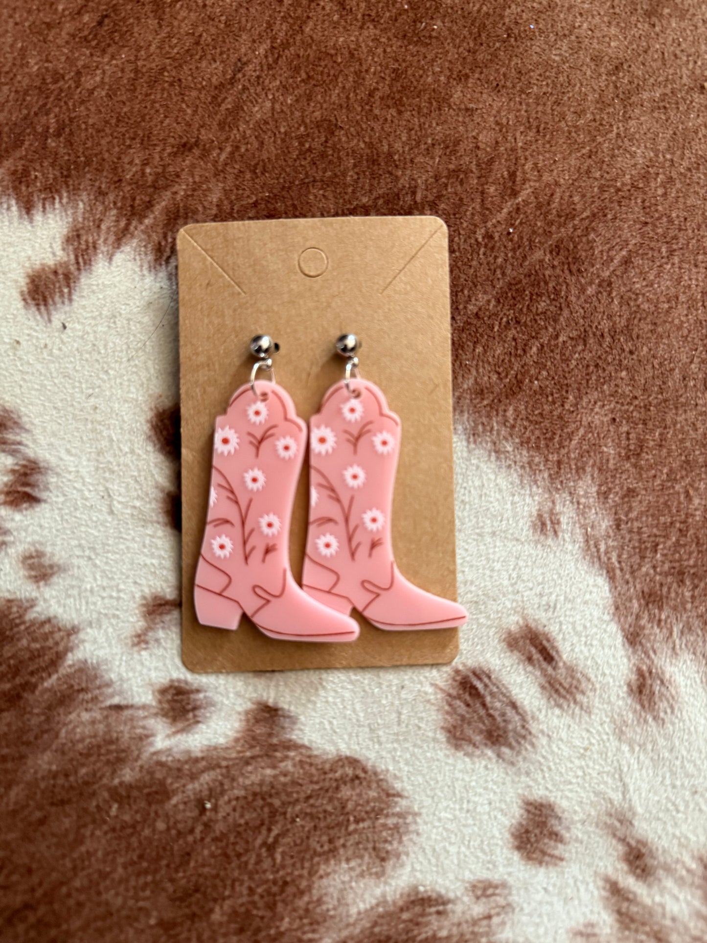 Boots and Blooms Earrings