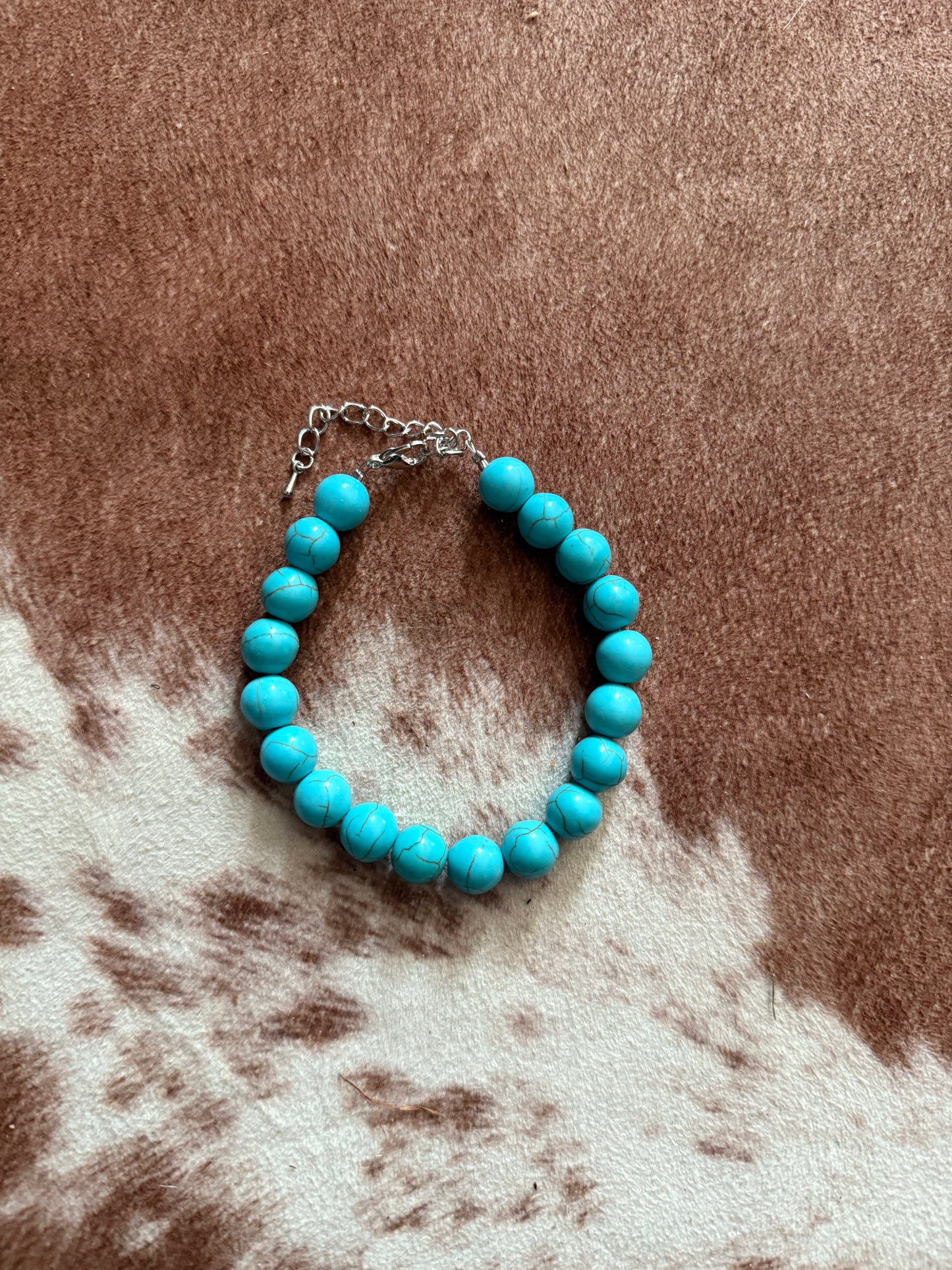Turquoise Dyed Howlite Bracelet